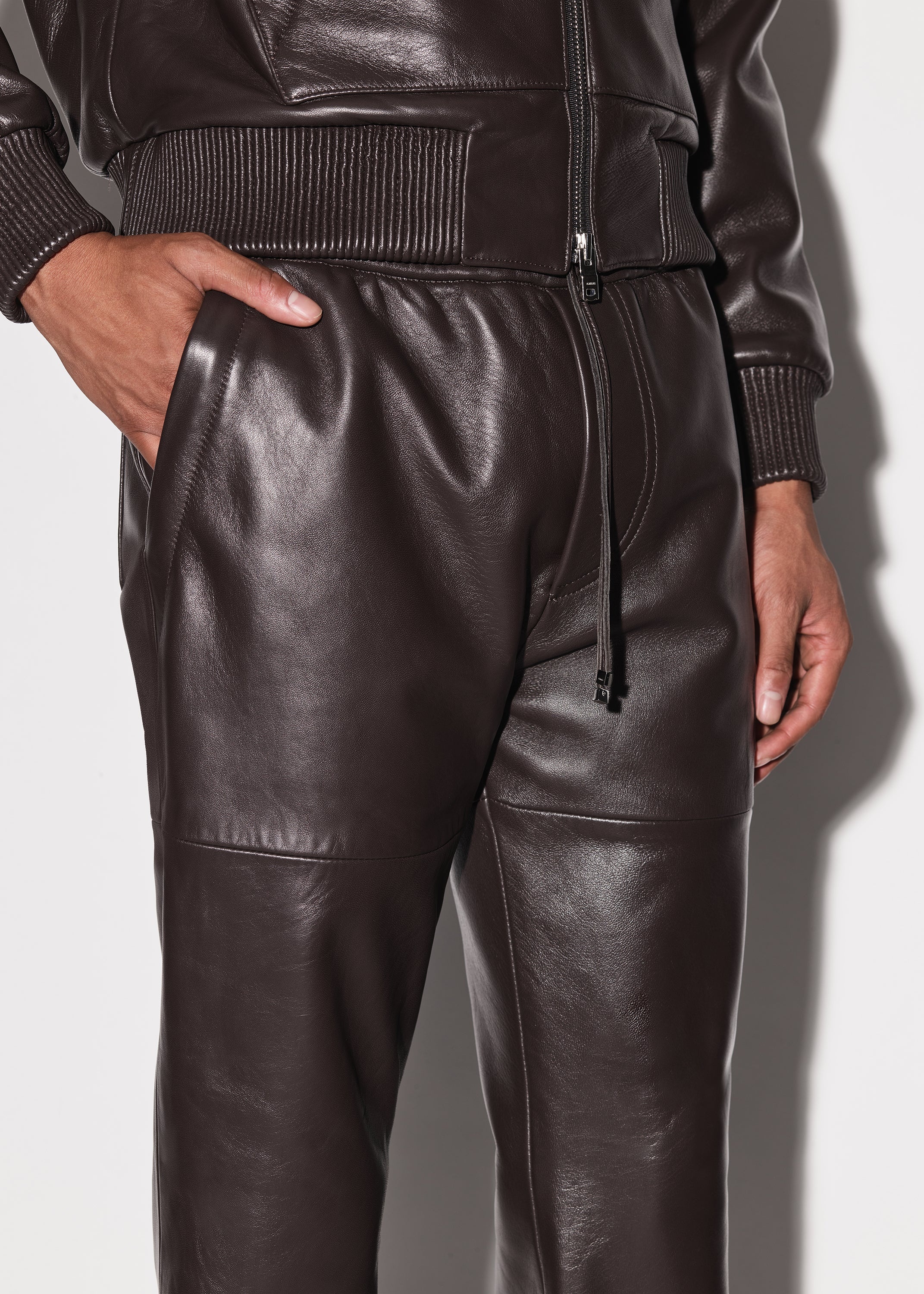 LEATHER JOGGER - 6