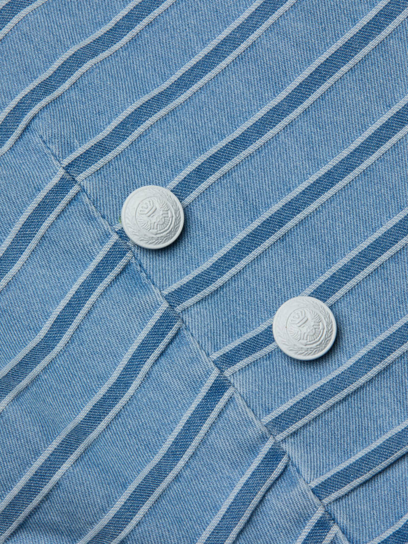 Dolly Striped Denim Blazer 7