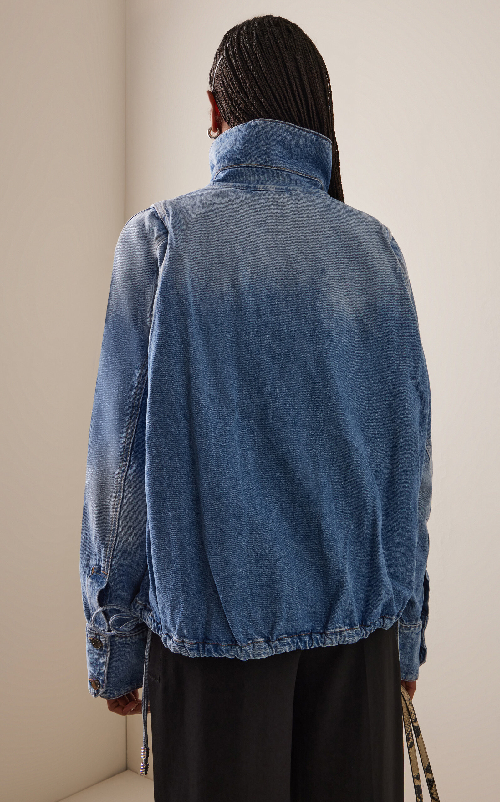 The Harper Denim Balloon Jacket medium wash - 4