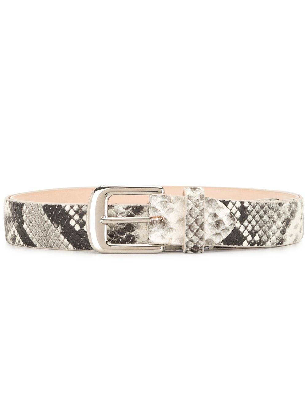 snakeskin-effect belt - 1