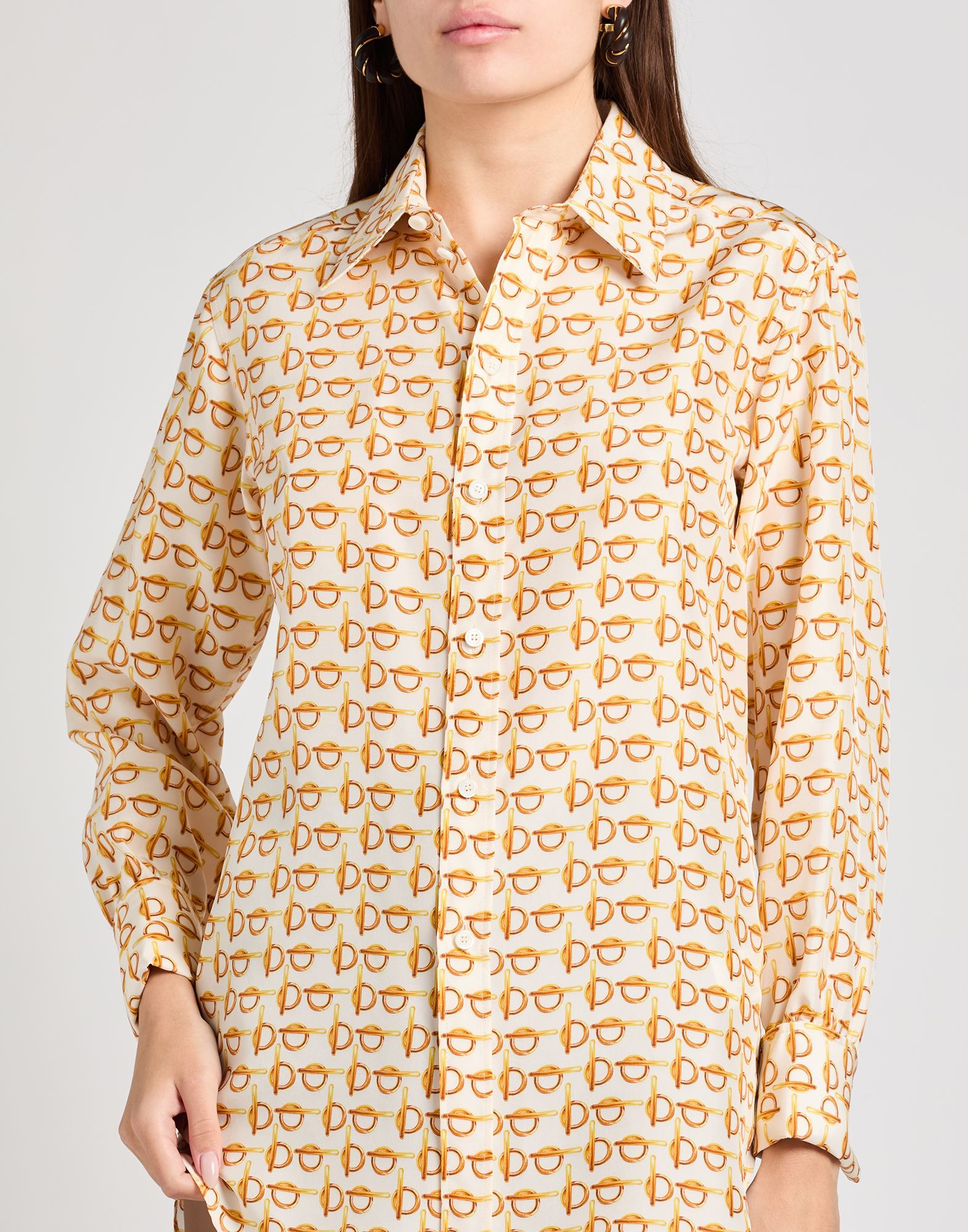 Ivory Women's Patterned Shirts & Blouses - 4
