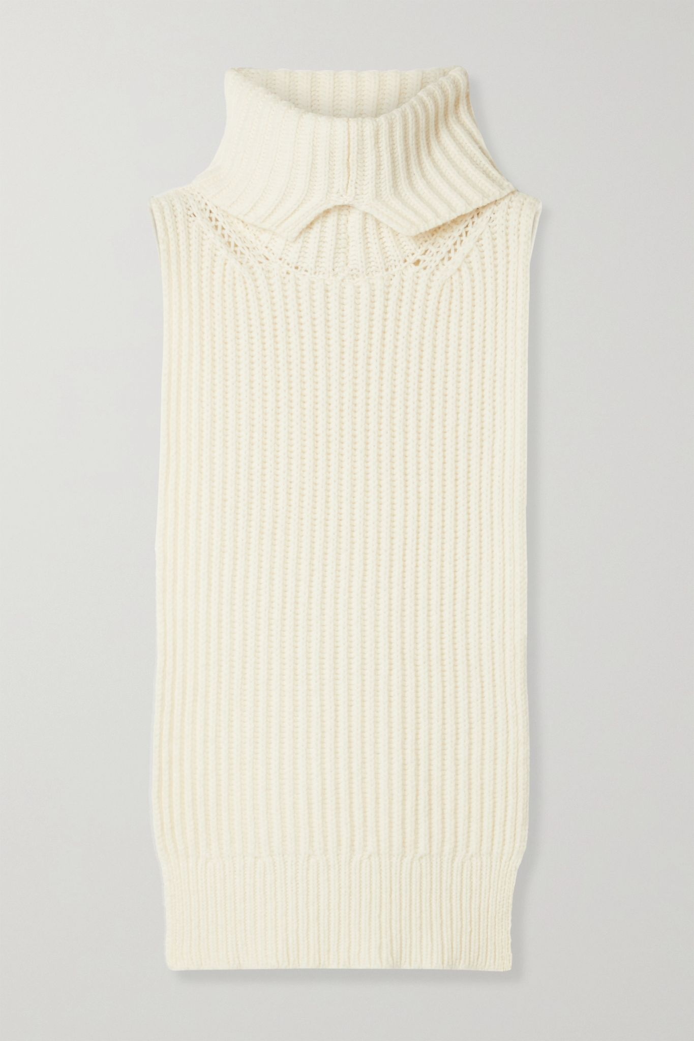 Anneki ribbed cashmere turtleneck dickey - 1