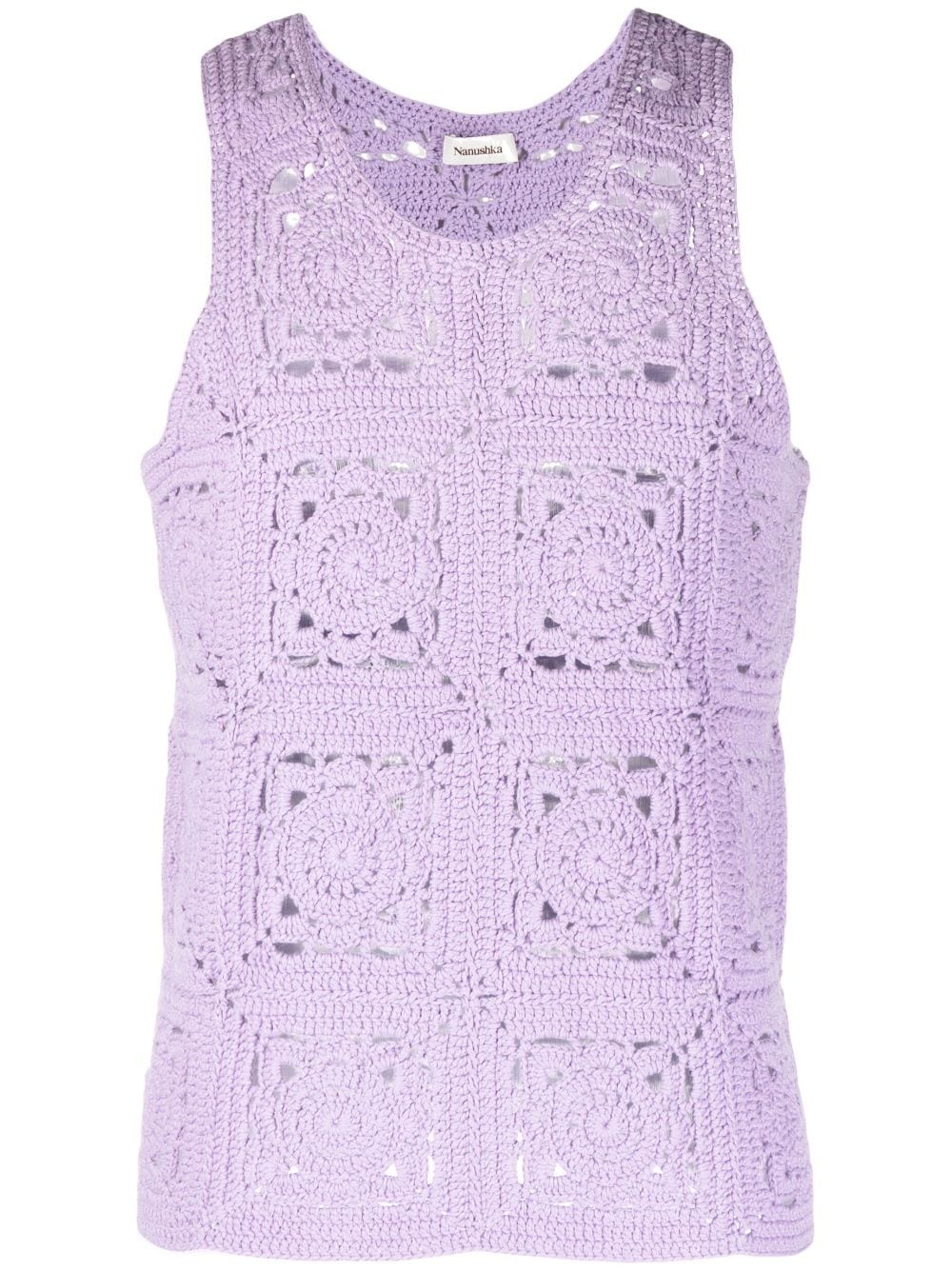 crochet-knit top - 1