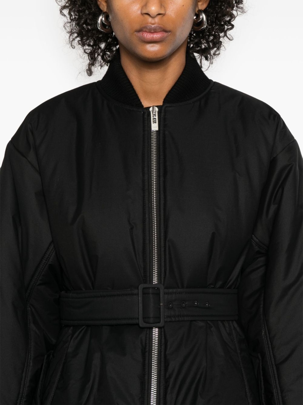 belted bomber jacket - 5