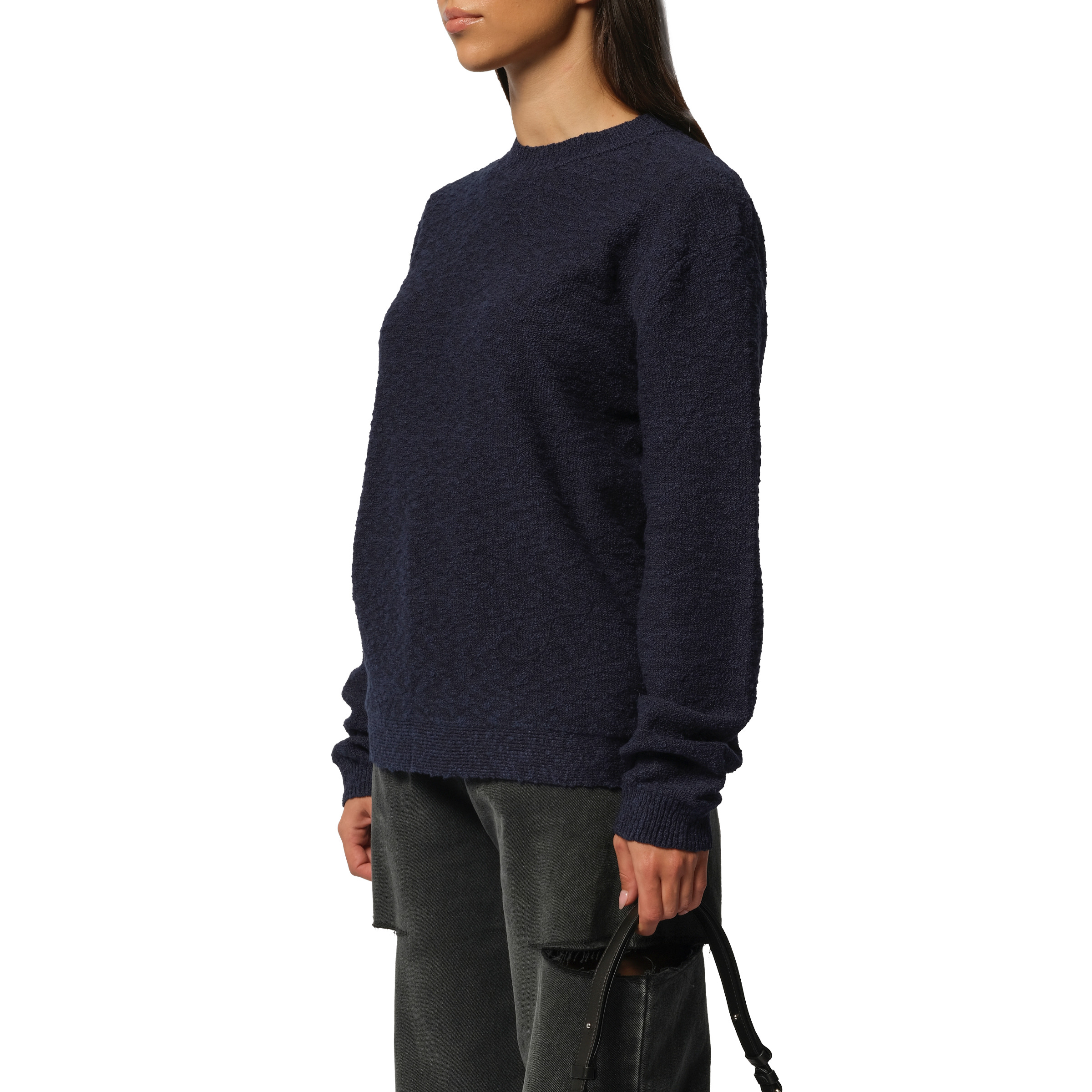 Boucle Sweater in Blue - 5