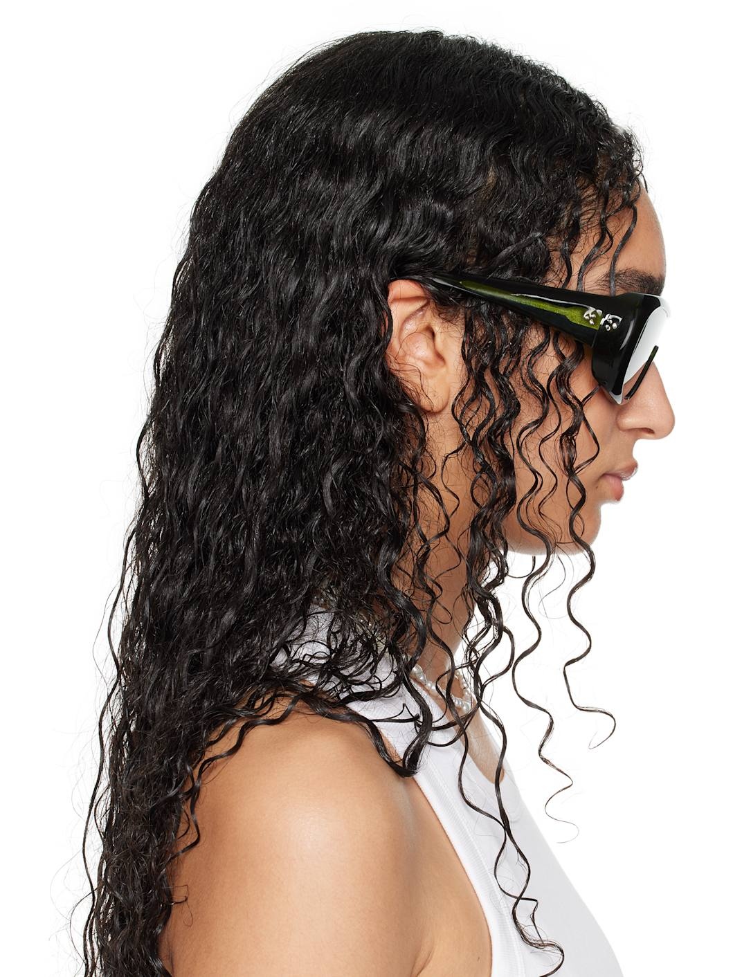 SSENSE Exclusive Green Sayf Sunglasses - 5