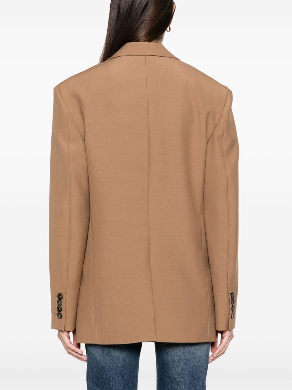 single-breasted wool blazer - 4