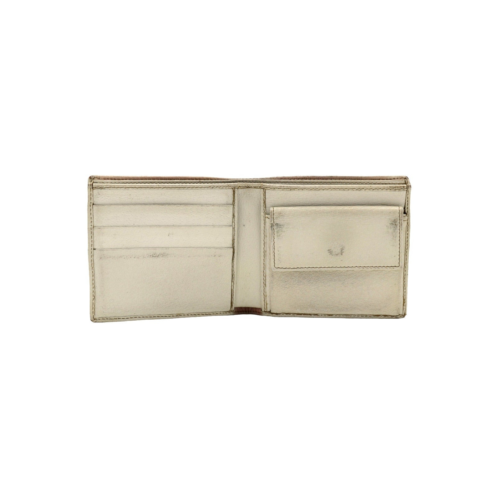 Gucci GG Supreme Signature Web Bifold Wallet - White - 5