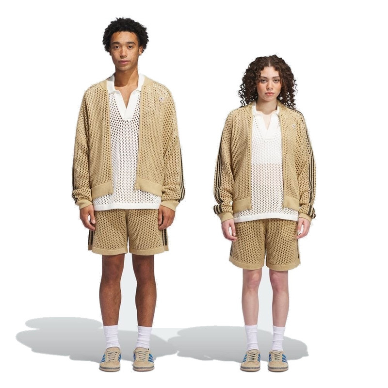 adidas x CLOT FW24 Crochet Track Jacket Asia Sizing 'Beige Tone' JF4270 3