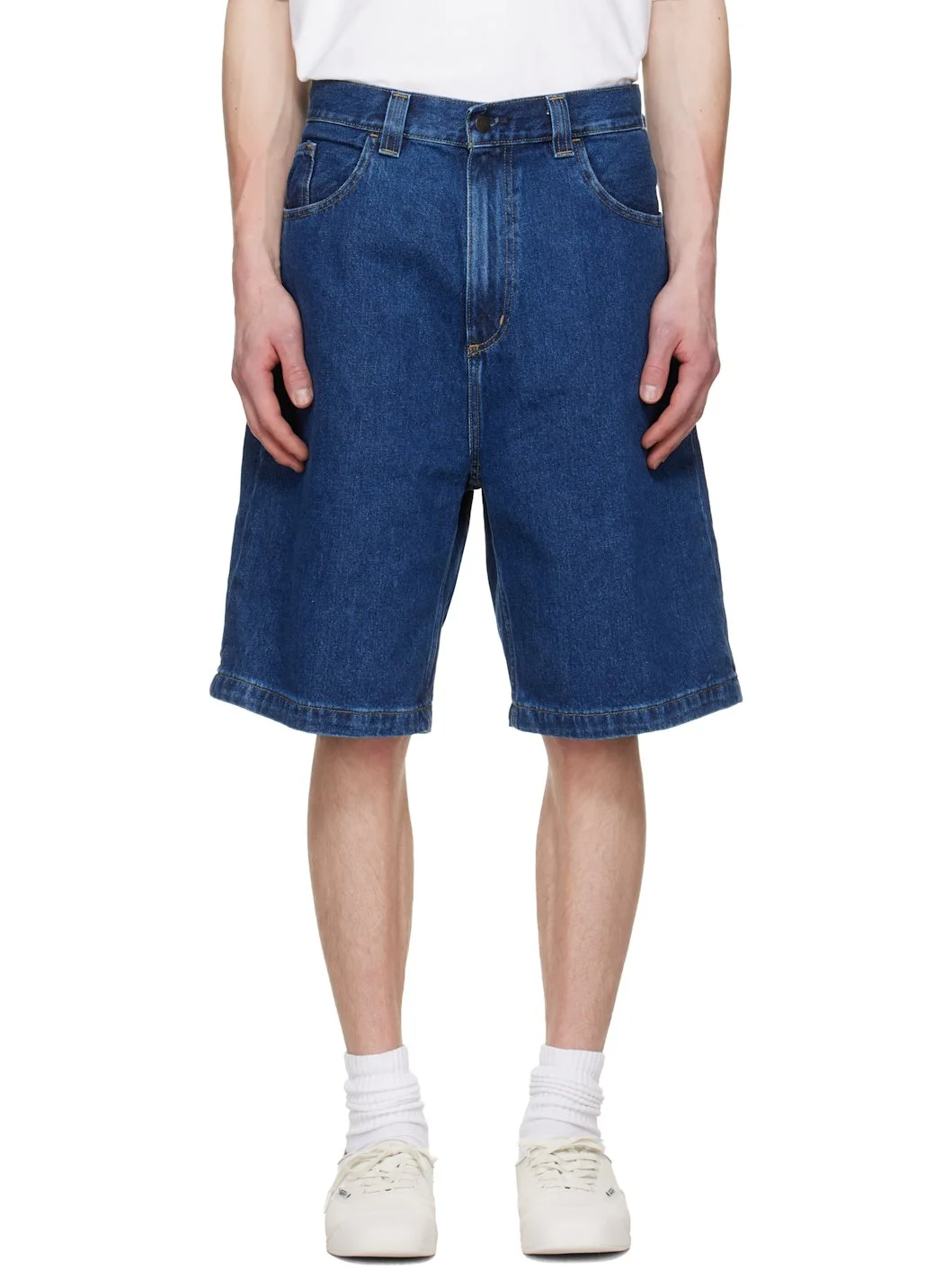 Navy Brandon Denim Shorts - 1