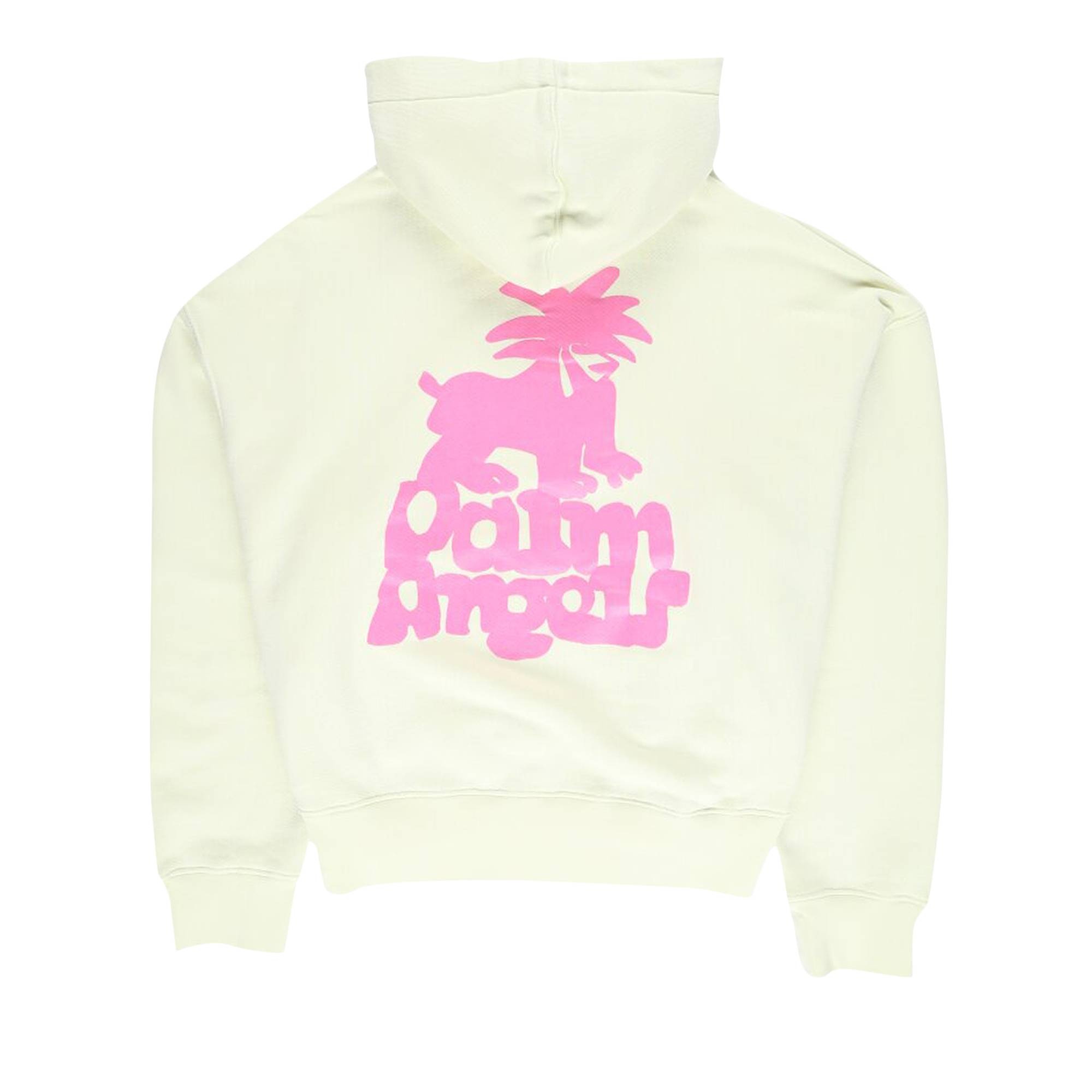 Palm Angels Leon Classic Hoodie 'Pale Green/Fuchsia' - 2