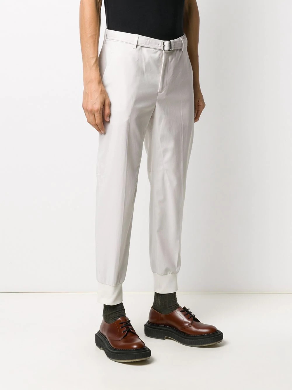 tailored tapered cuff trousers - 3