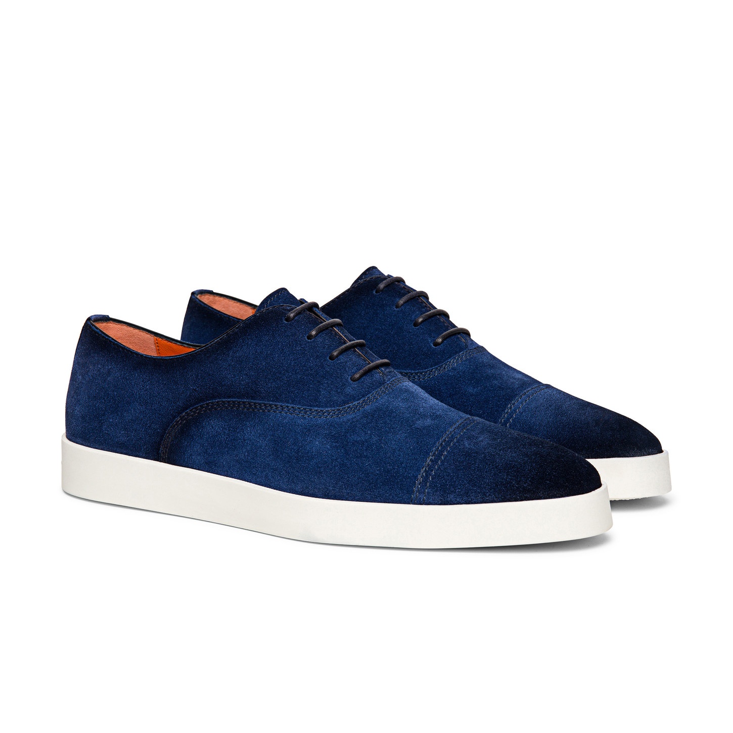 Men’s blue suede Oxford shoe - 2