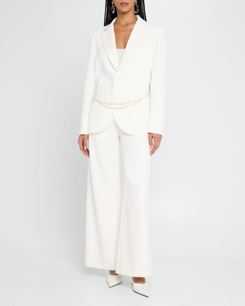 GENERATION LOVE Martina Belted Crepe Blazer outlook