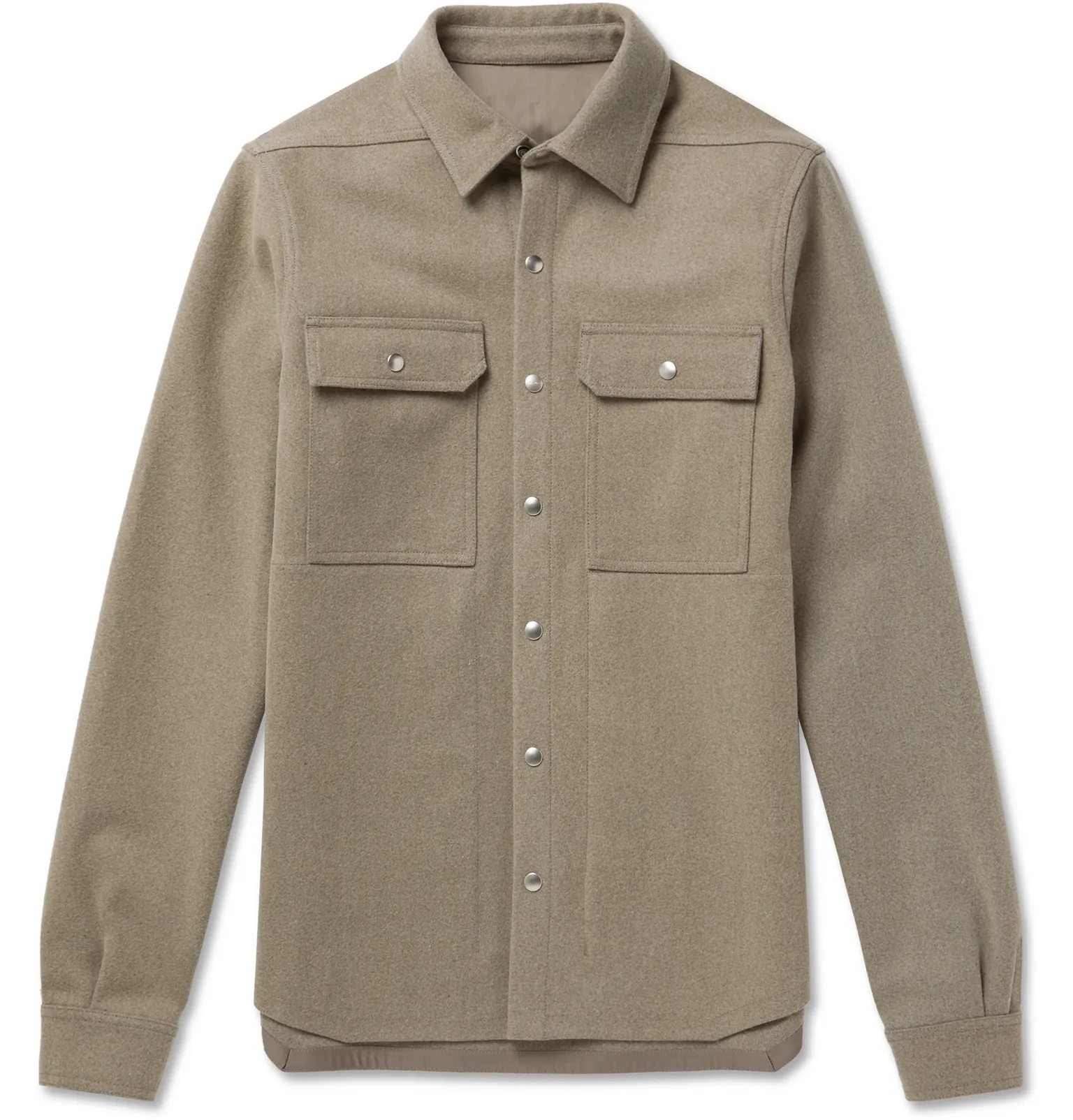 Virgin Wool-Blend Overshirt - 1