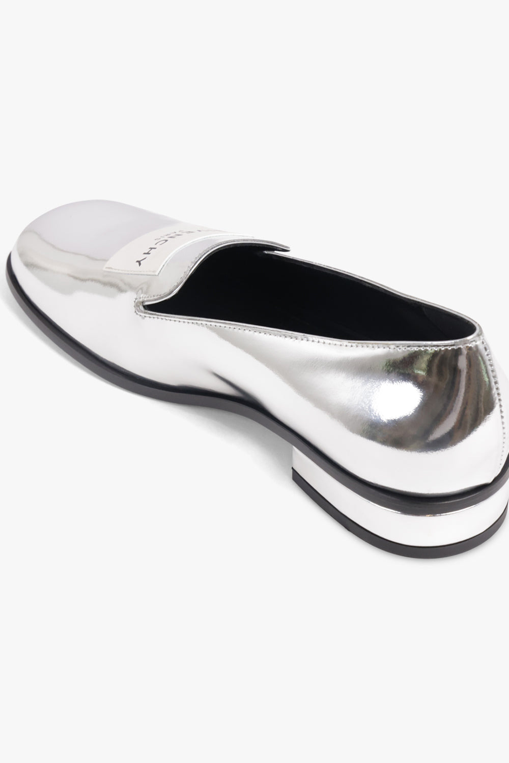 SLIP ON PATENT TUX LOAFER | SILVERY GREY - 3