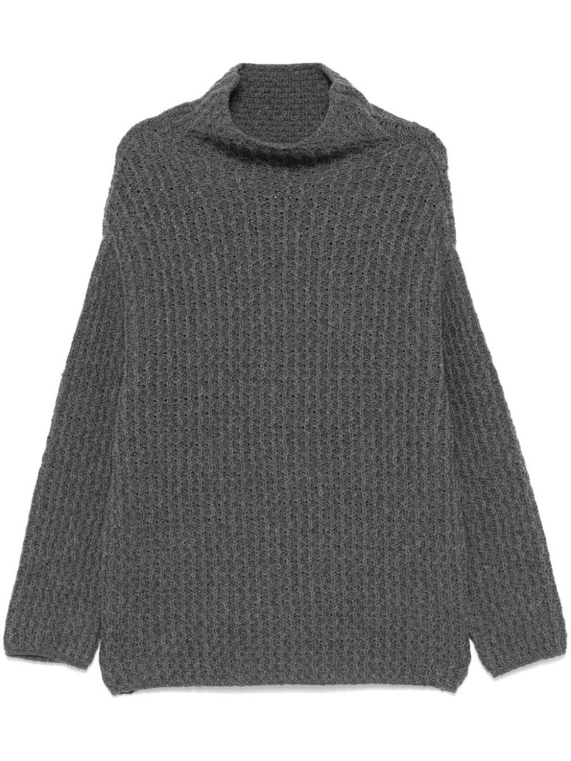 chunky ribbed-knit sweater 1