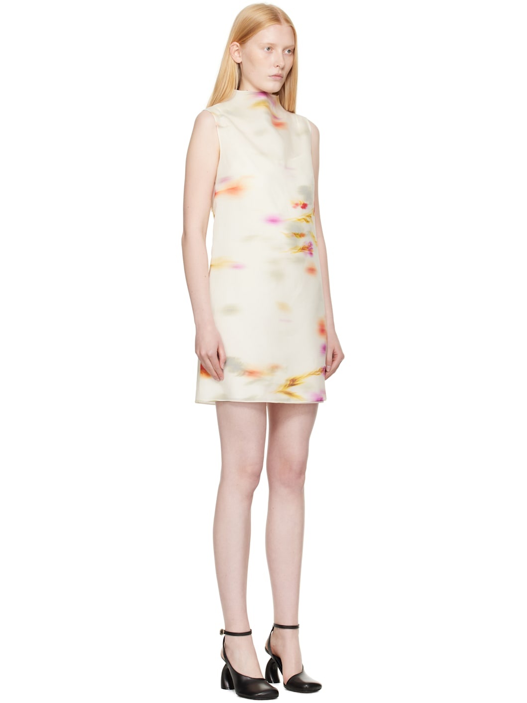 Off-White Blossom Flower Reversible Minidress - 2