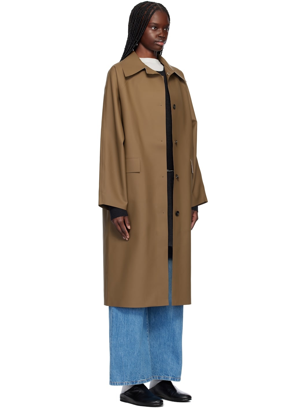 Brown Original Below Rubber Coat - 2