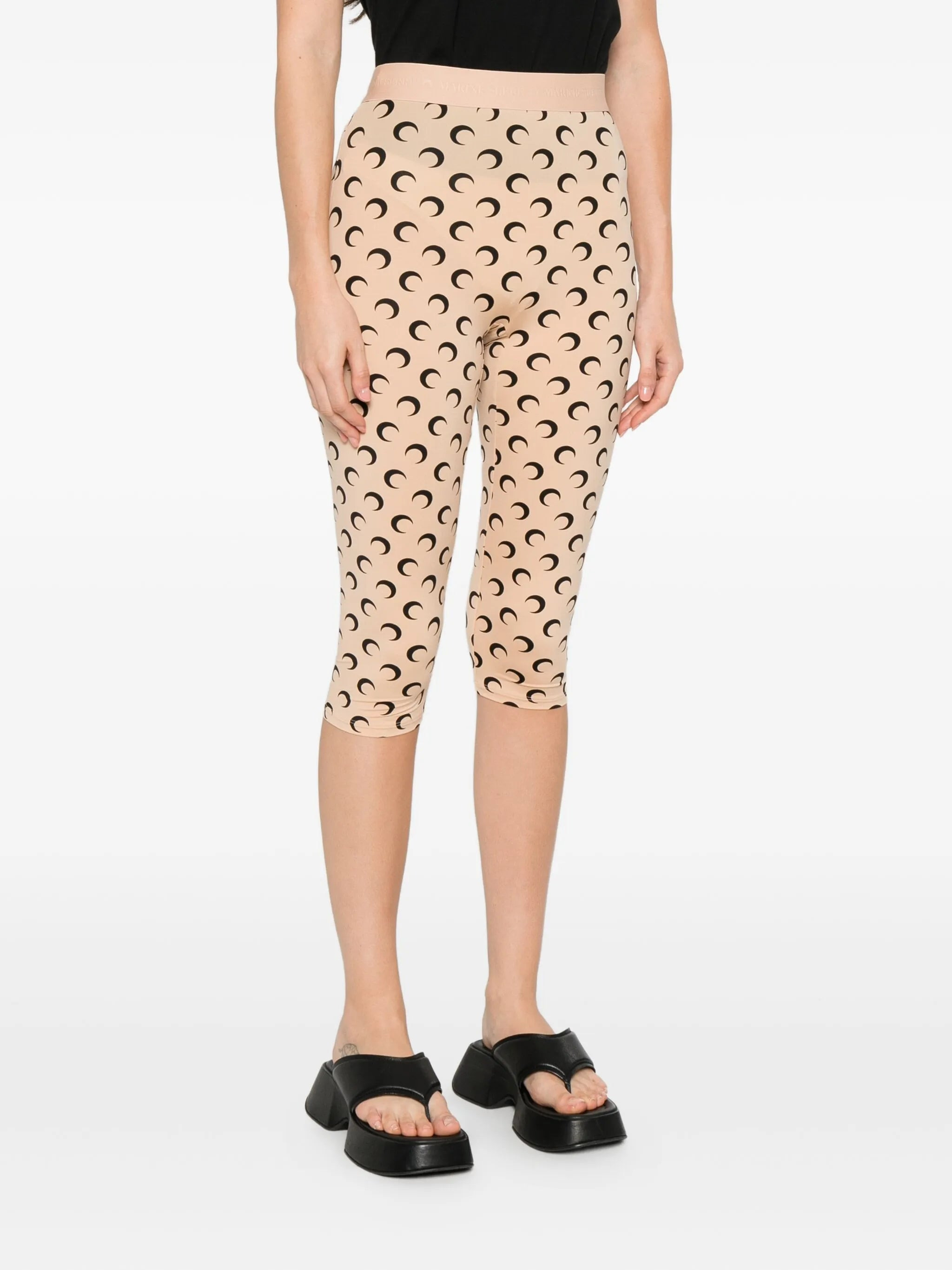 moon-print cropped trousers - 3
