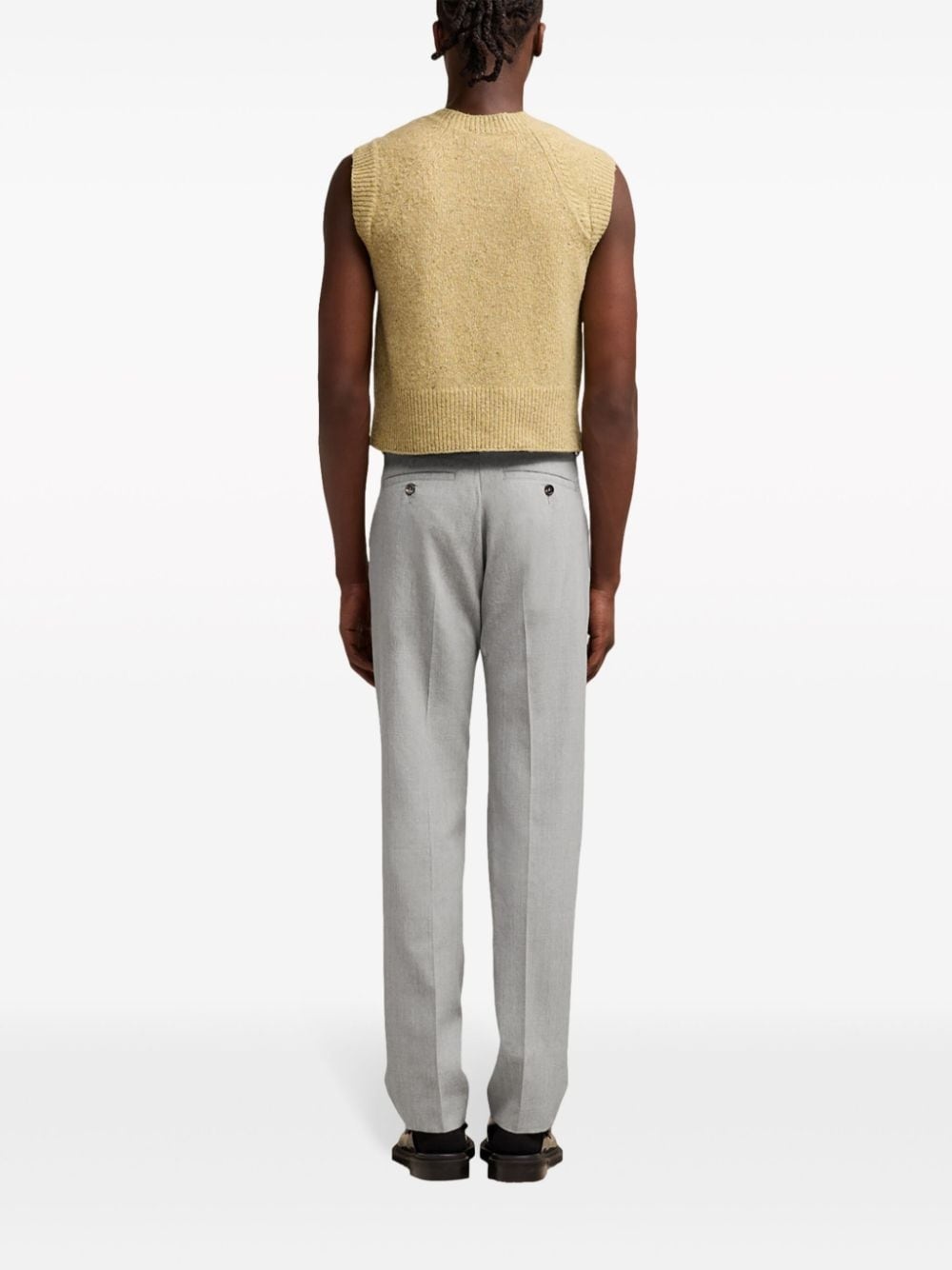 tailored virgin wool trousers - 4