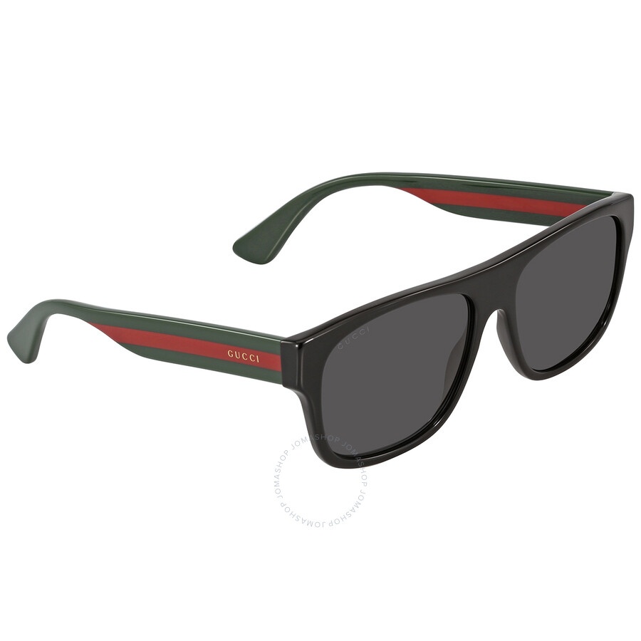 Open Box - Gucci Grey Square Men's Sunglasses GG0341S 001 56 - 3