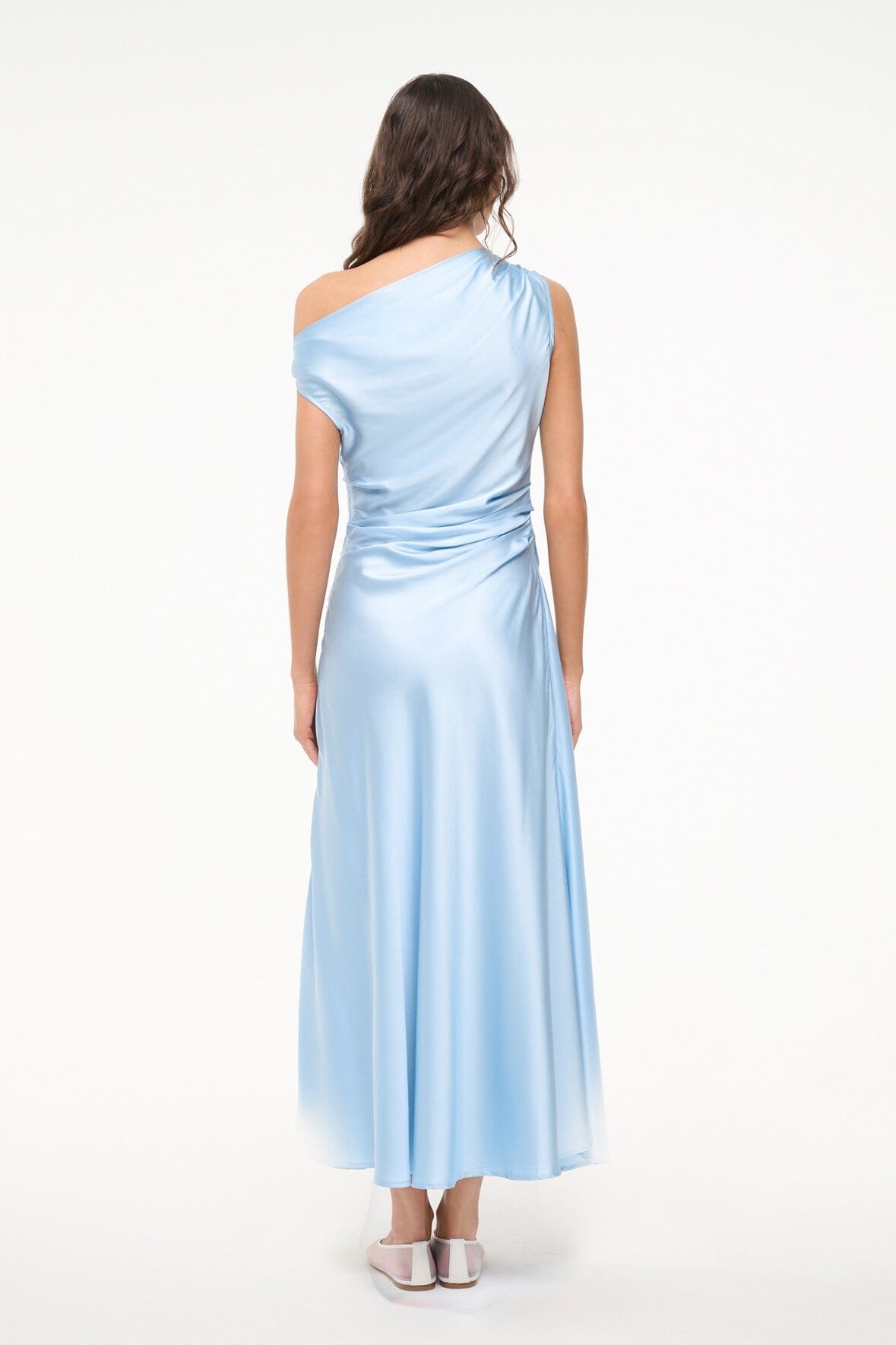 STAUD PHARE SILK DRESS CLOUD - 6