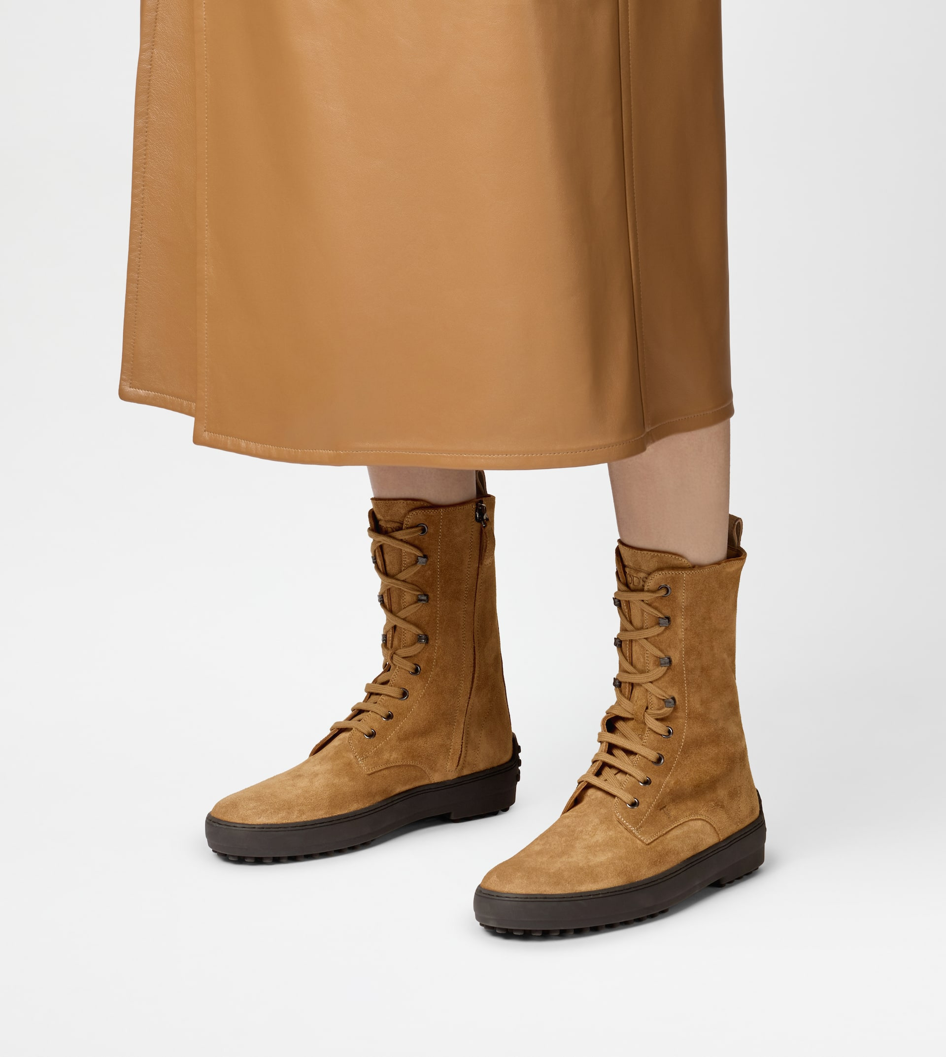 WINTER GOMMINO ANKLE BOOTS IN SUEDE - BROWN - 8