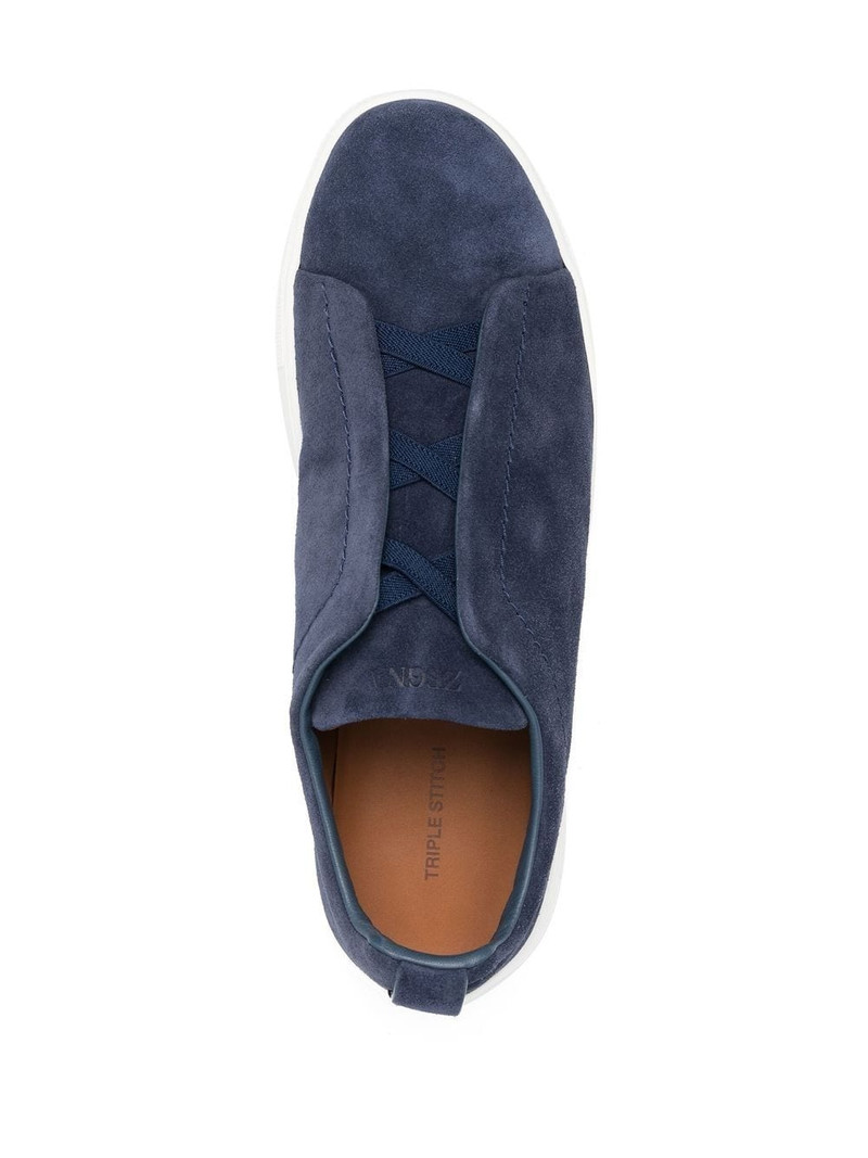 slip-on suede trainers 4