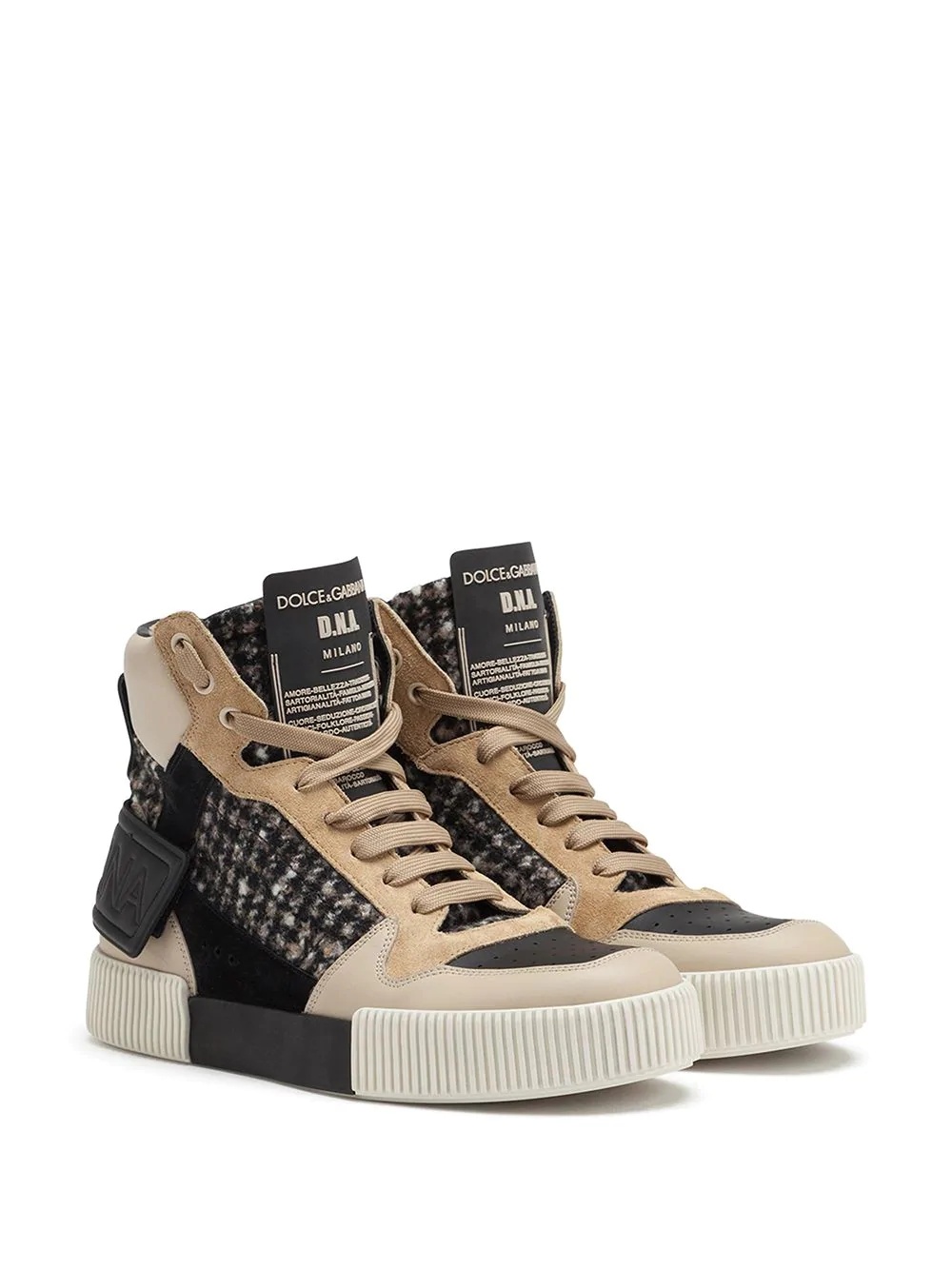 Miami houndstooth high-top sneakers - 2