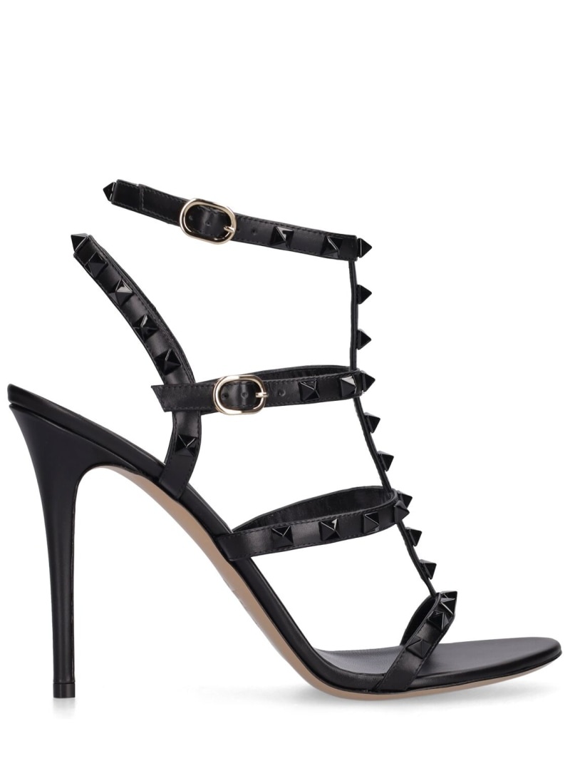 105mm Rockstud leather sandals - 1