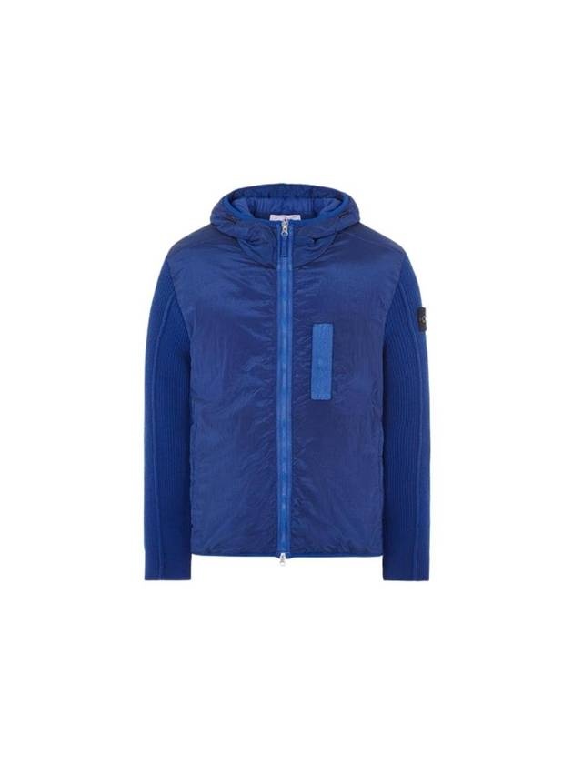 PrimaLoft-TC Knit Nylon Zip Up Hoodie Blue - 1