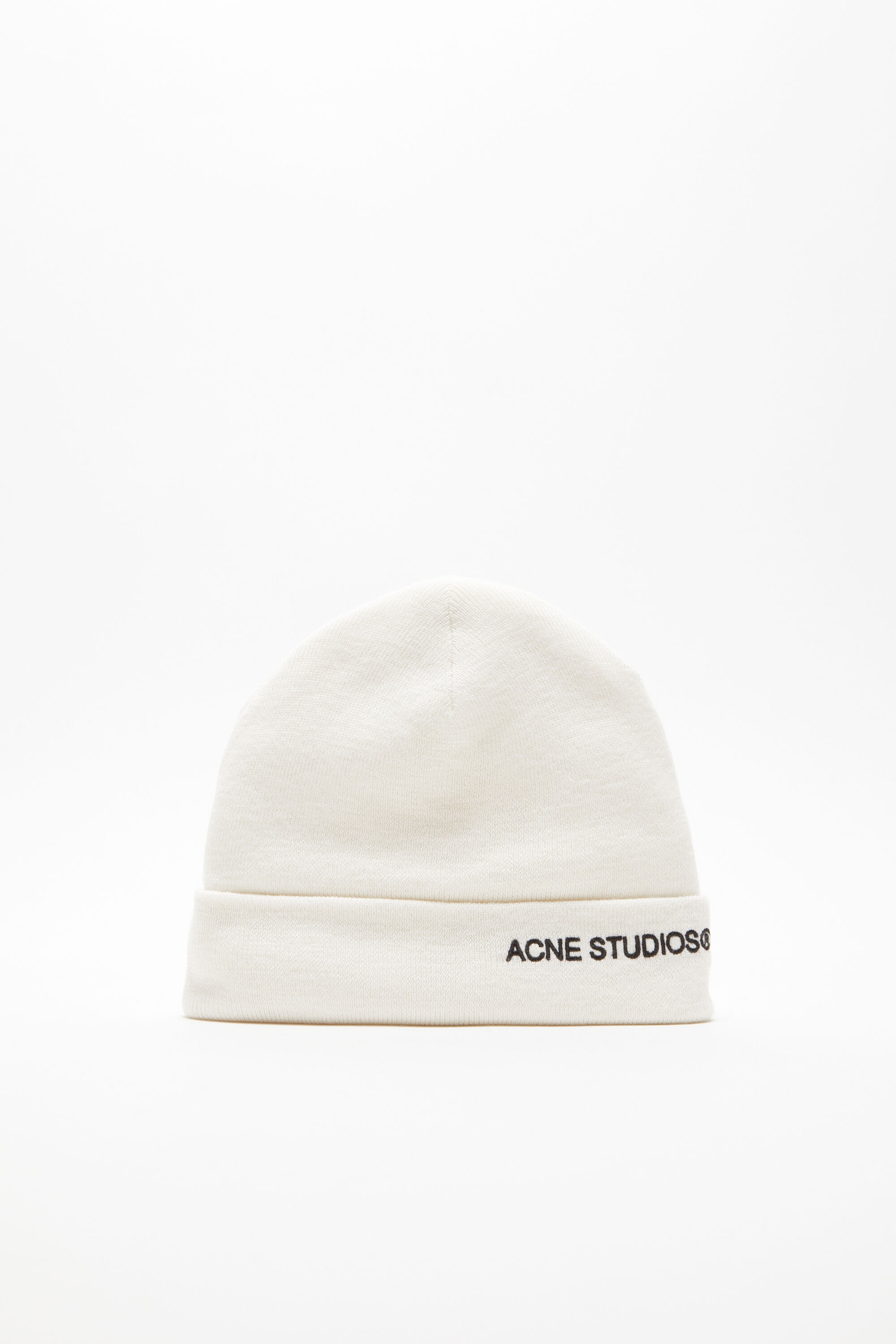 Embroidered logo beanie - Off white - 1