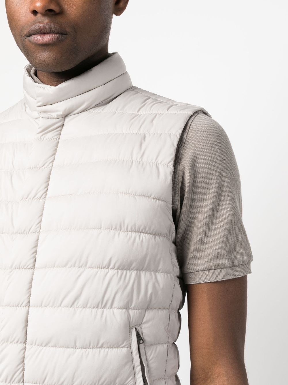 padded press-stud vest - 5