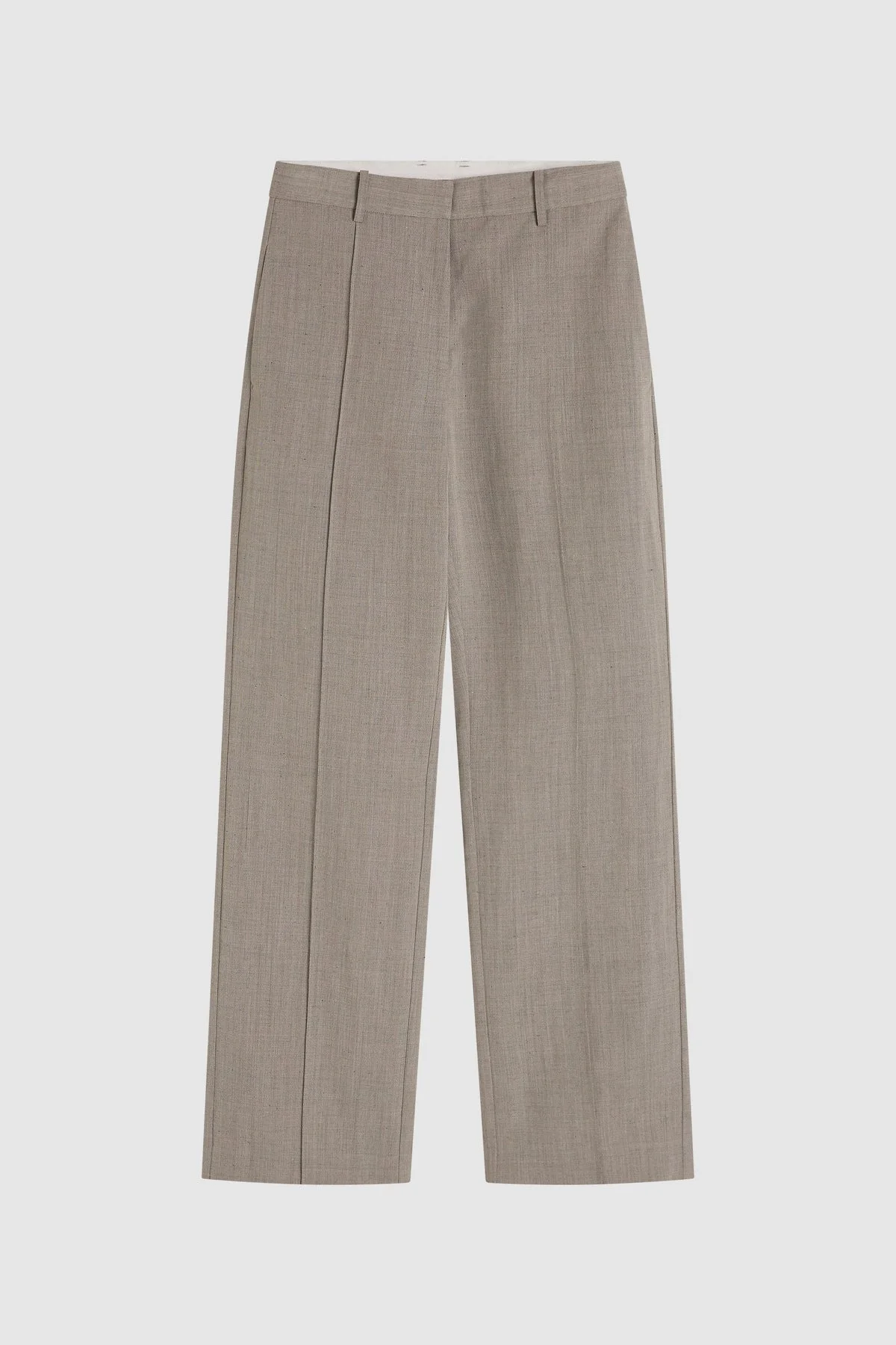 Classic Pintuck Pants - Pebble Melange - 1