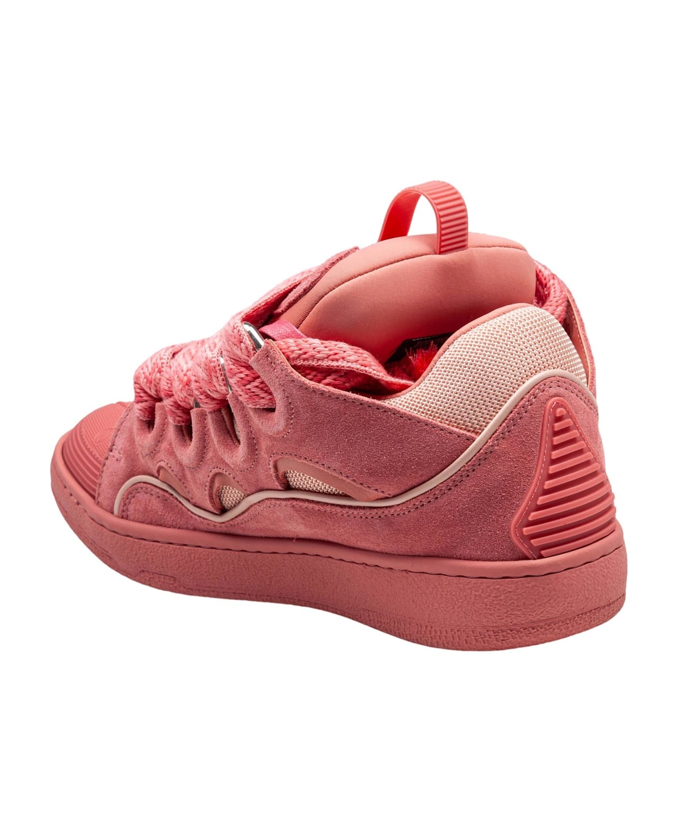 Curb Suede Sneakers Pink Color - 4