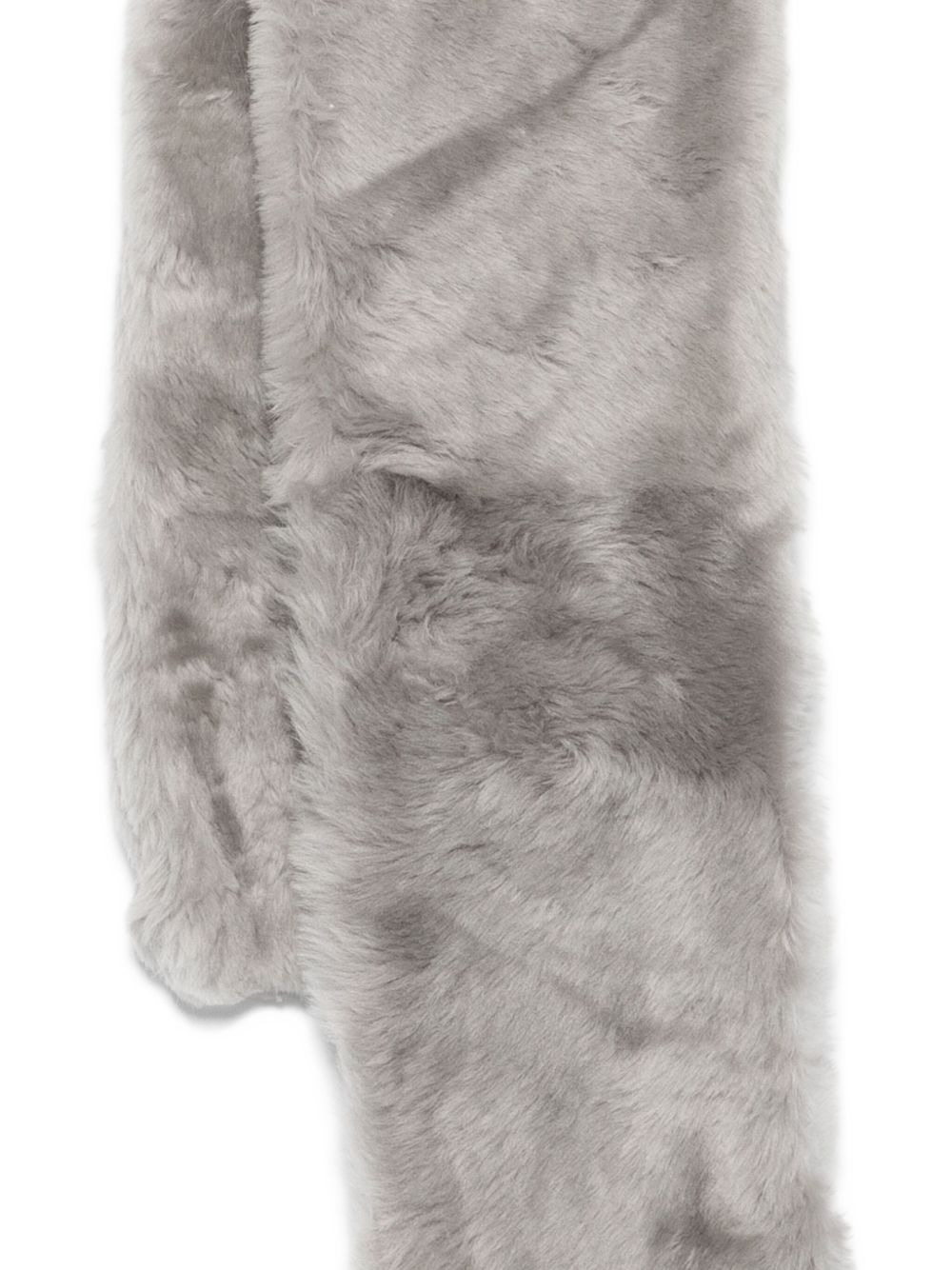 shearling tuxedo scarf - 3