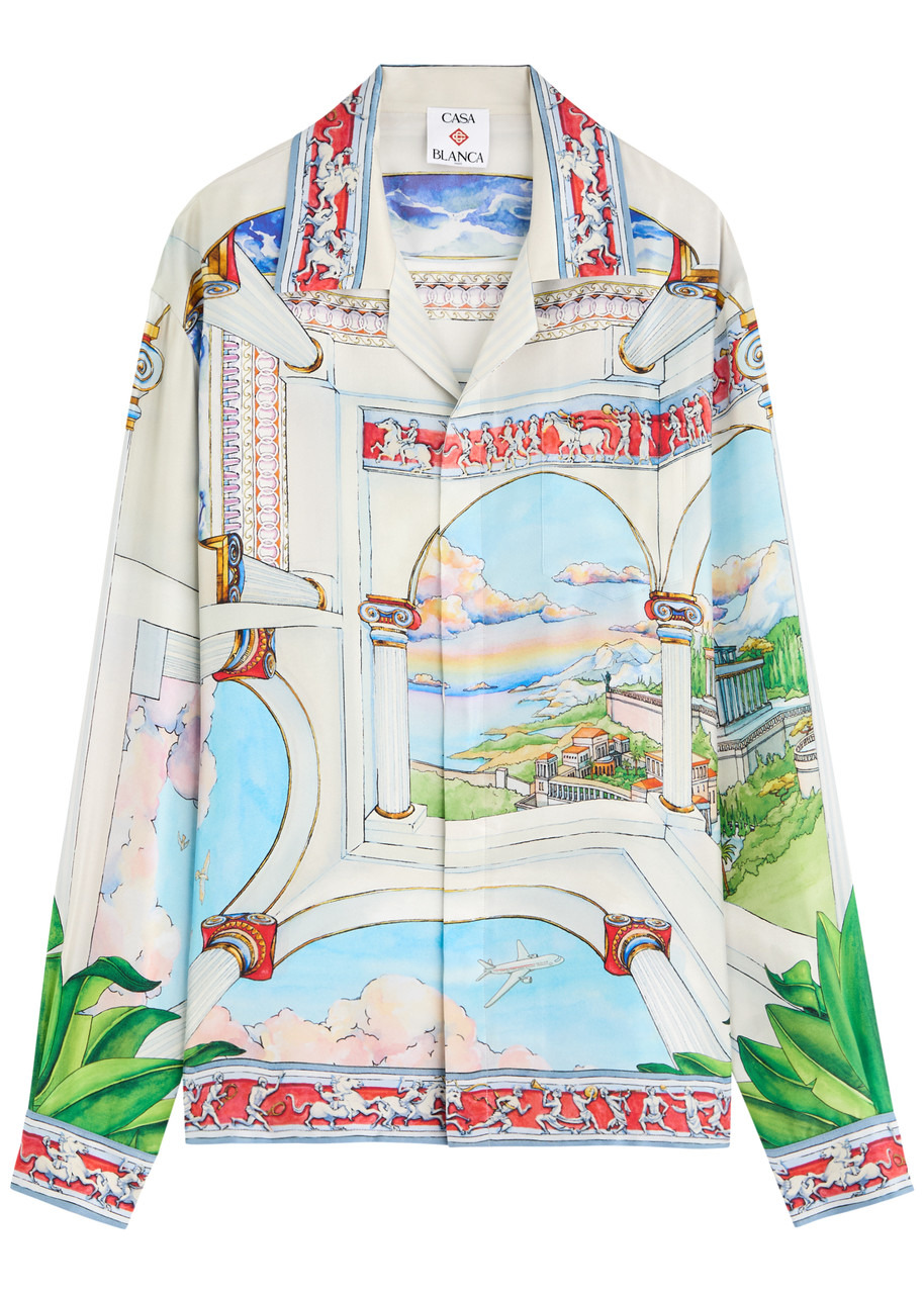 Casablanca Le Passage Printed Silk Shrt - 1