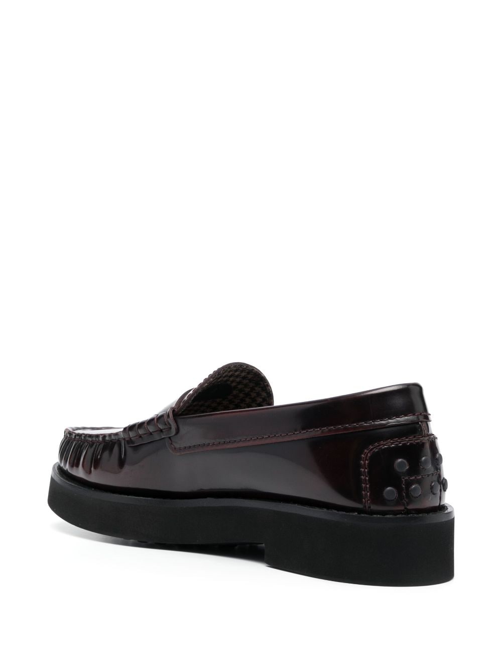 penny-slot leather loafers - 3