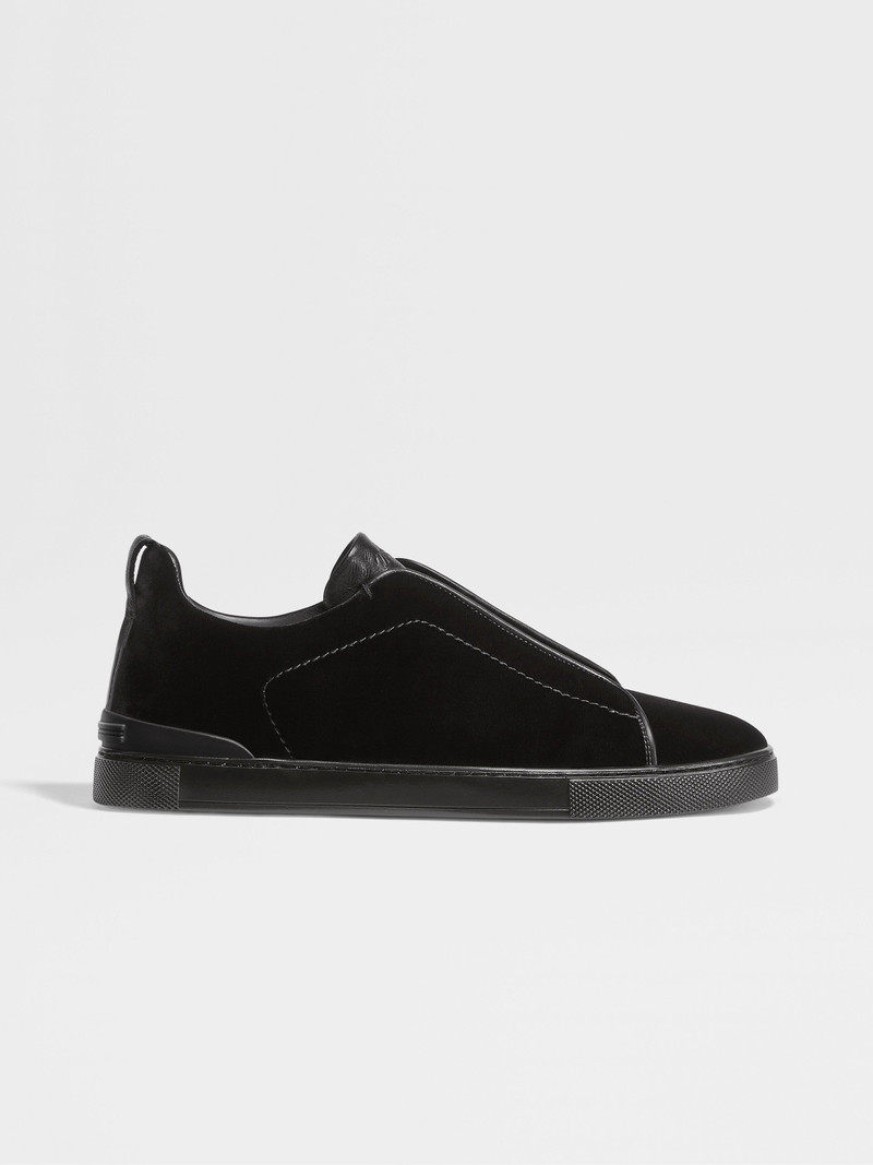 BLACK VELVET TRIPLE STITCH™ SNEAKERS 4