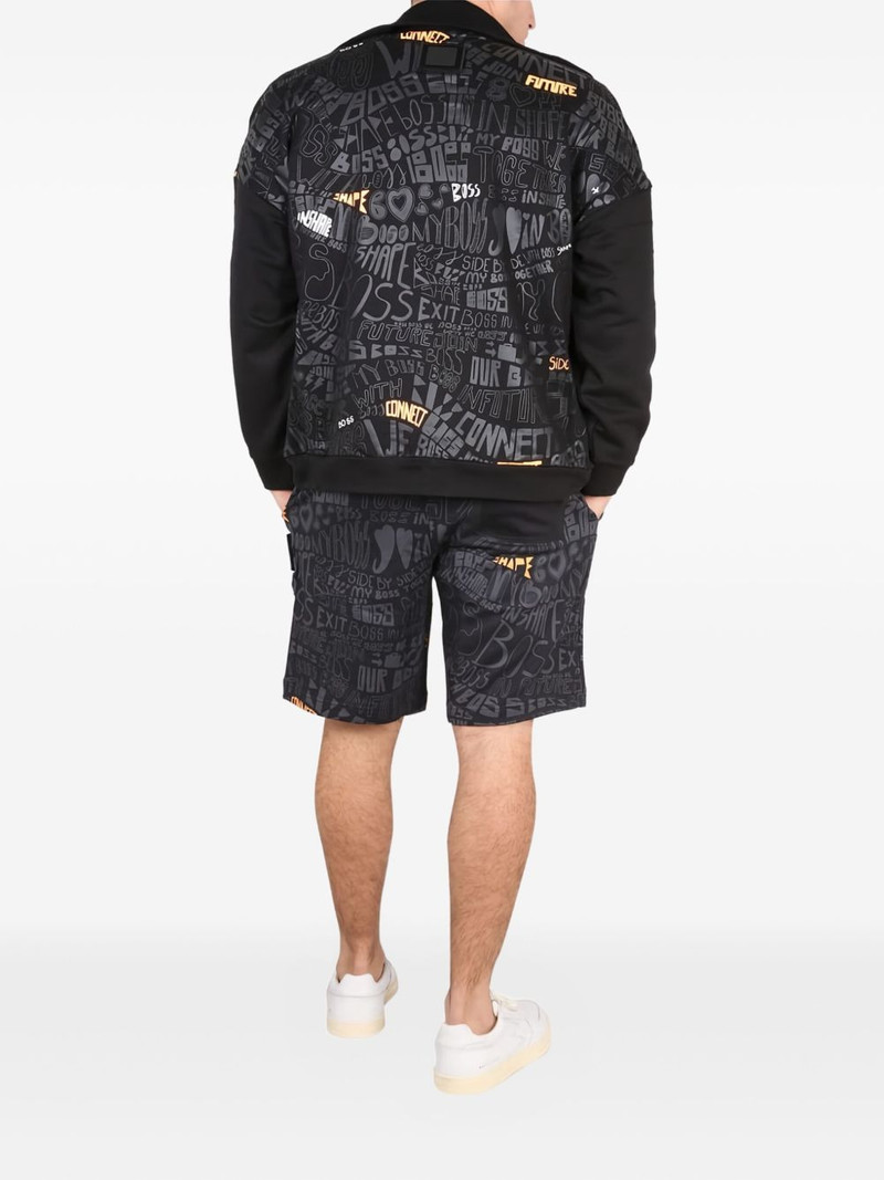 BOSS zip appliqué sweatshirt outlook