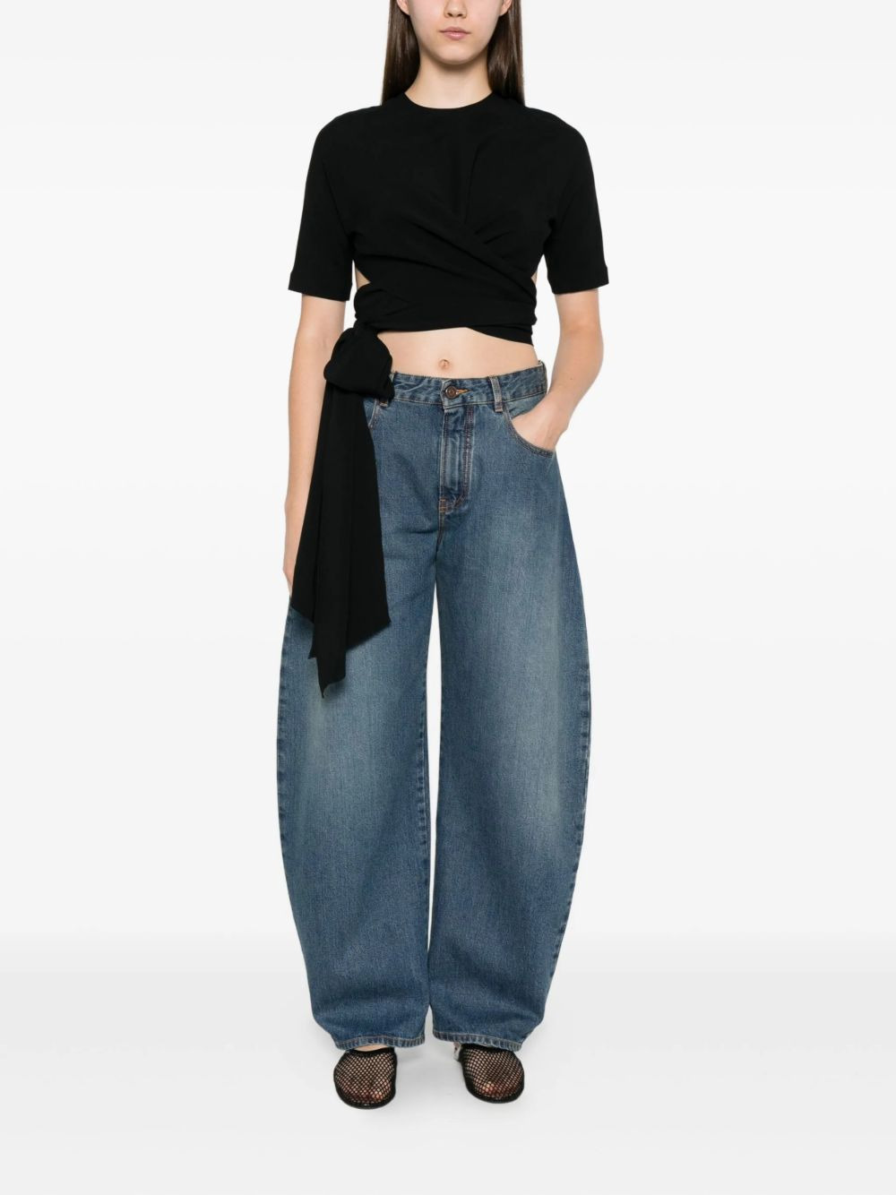 cotton-blend jeans - 2