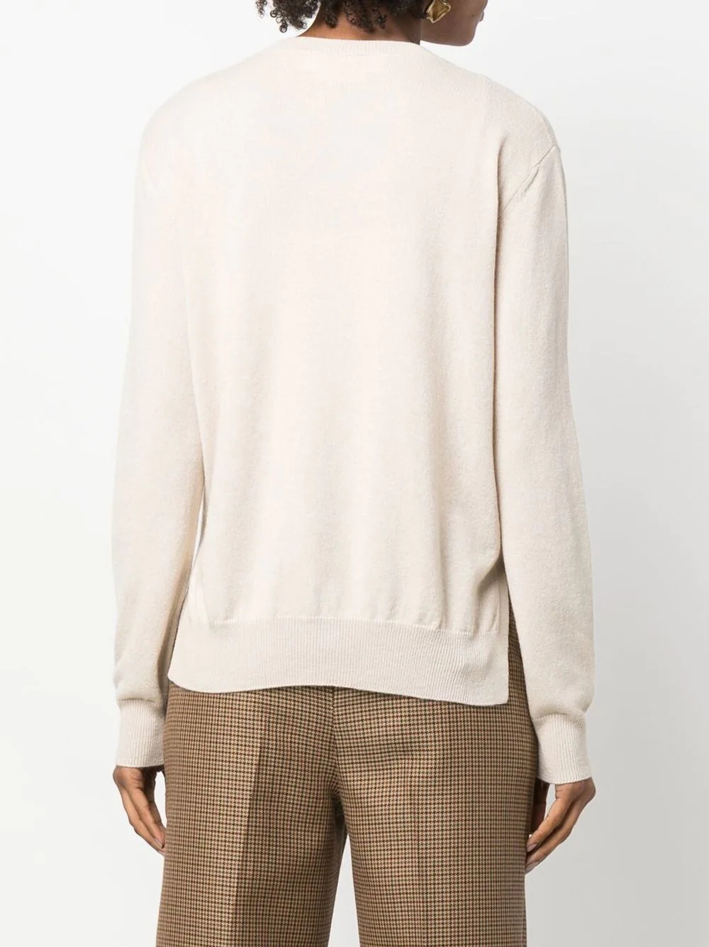 cashmere long-sleeve jumper - 4