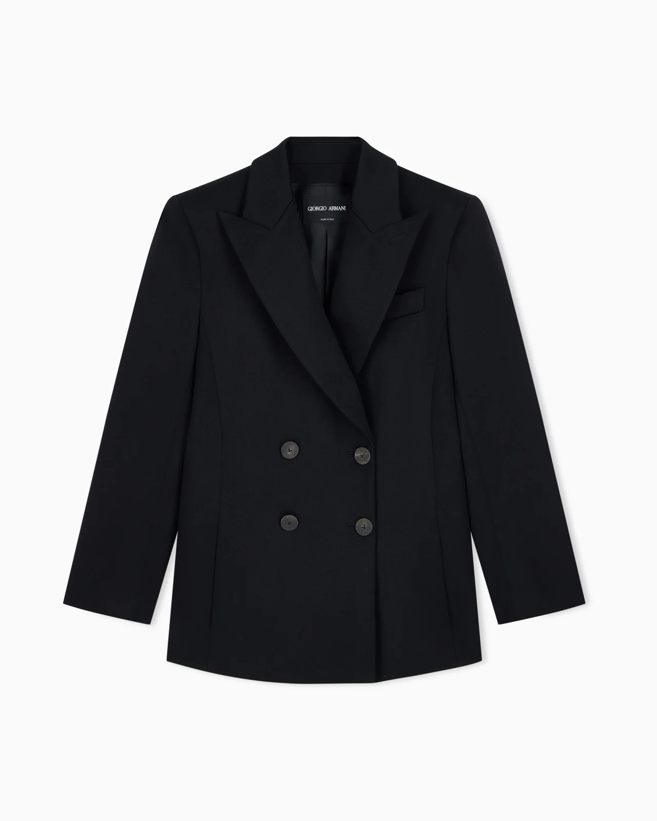 DOUBLE-BREASTED BLAZER IN DOUBLE WOOL WITH PEAK LAPELS - 1