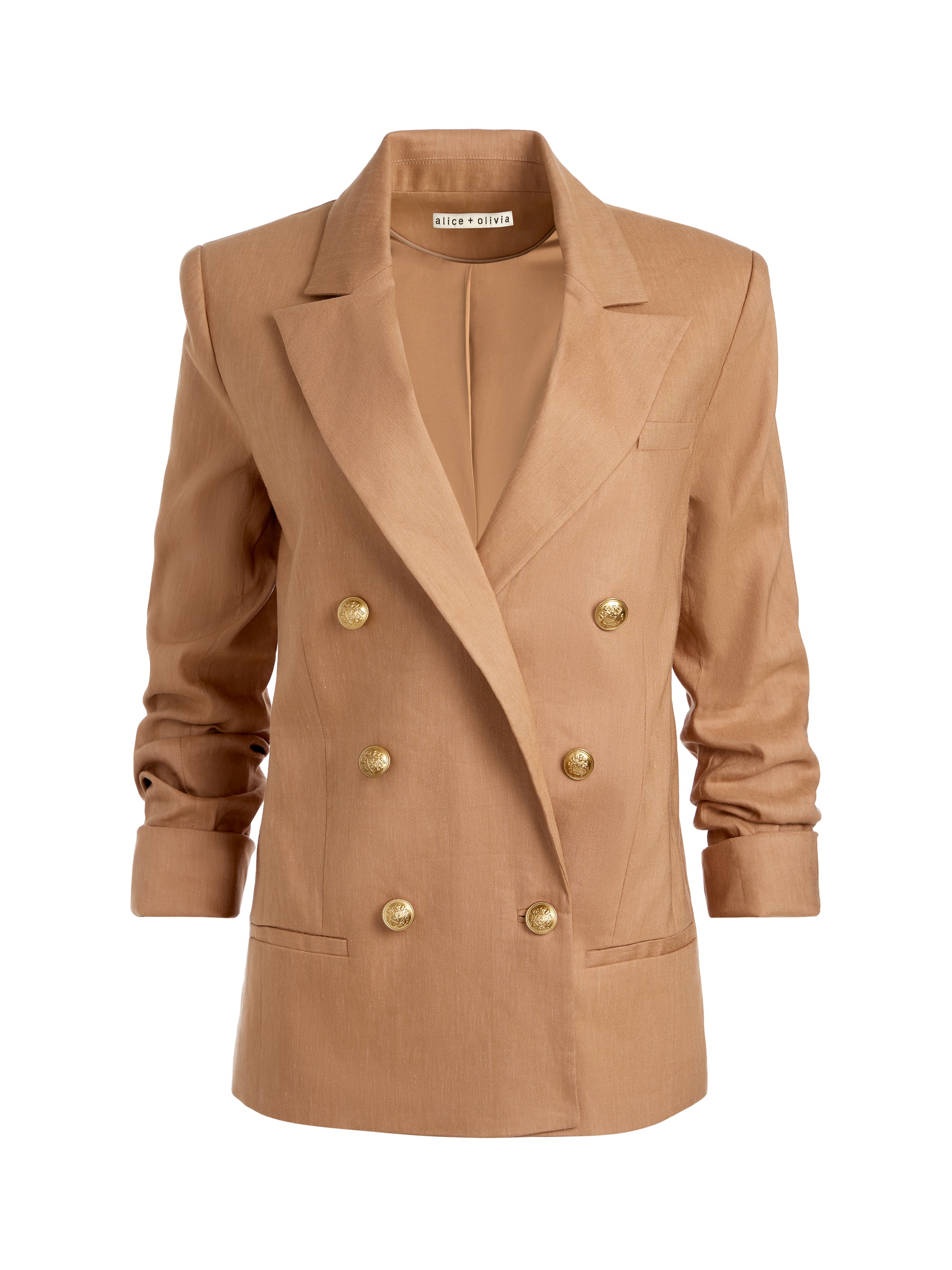ANTHONY LINEN DOUBLE BREASTED BLAZER - 1