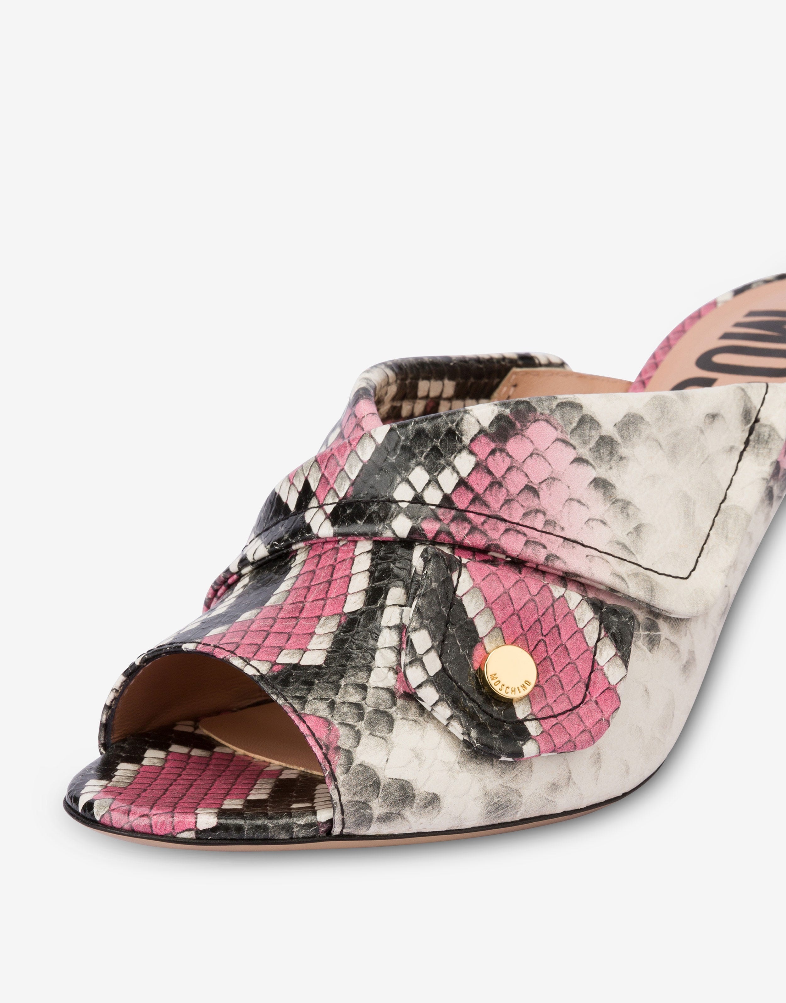 PYTHON-PRINT BIKER MULES - 4