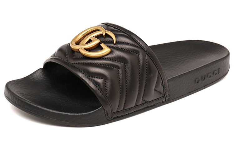 Gucci Matelasse Double G Slide 'Black' 603701-0R030-1000 - 2
