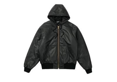 PALACE LEATHER BOSSY JACKET BLACK outlook