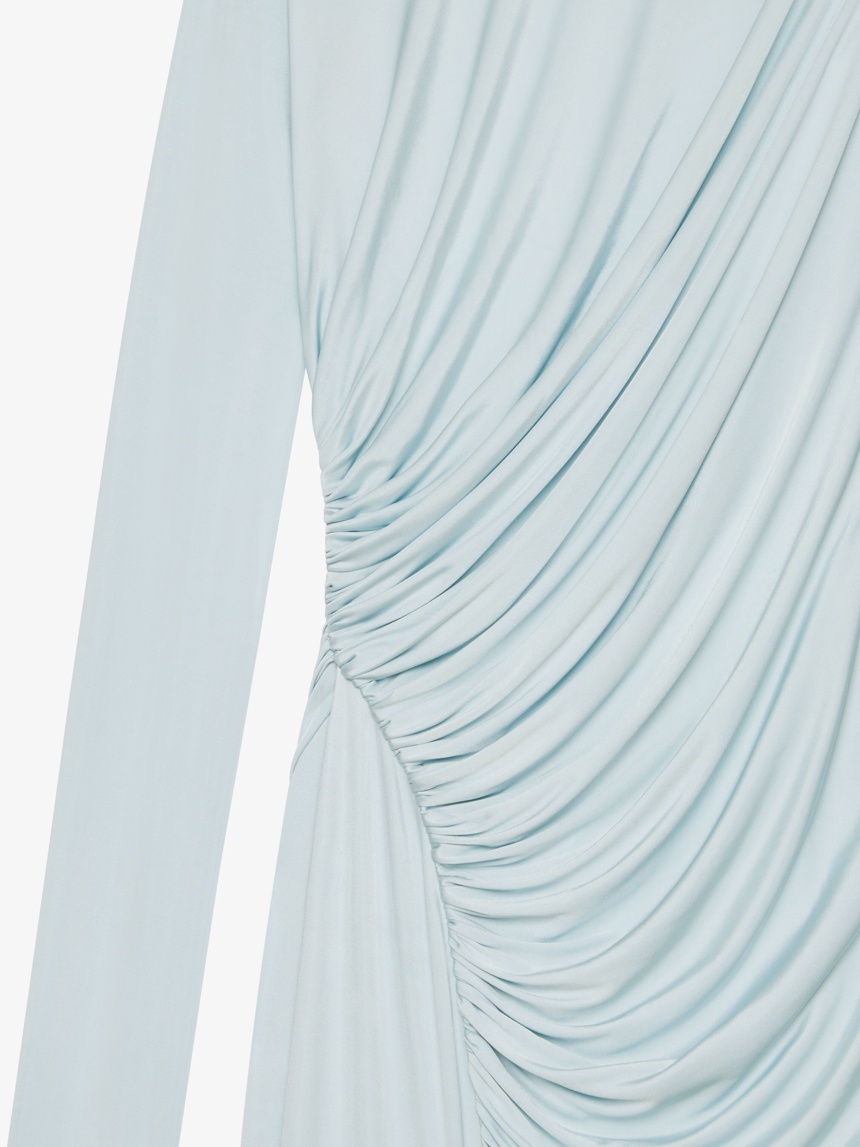 EVENING DRAPED DRESS IN JERSEY - 5
