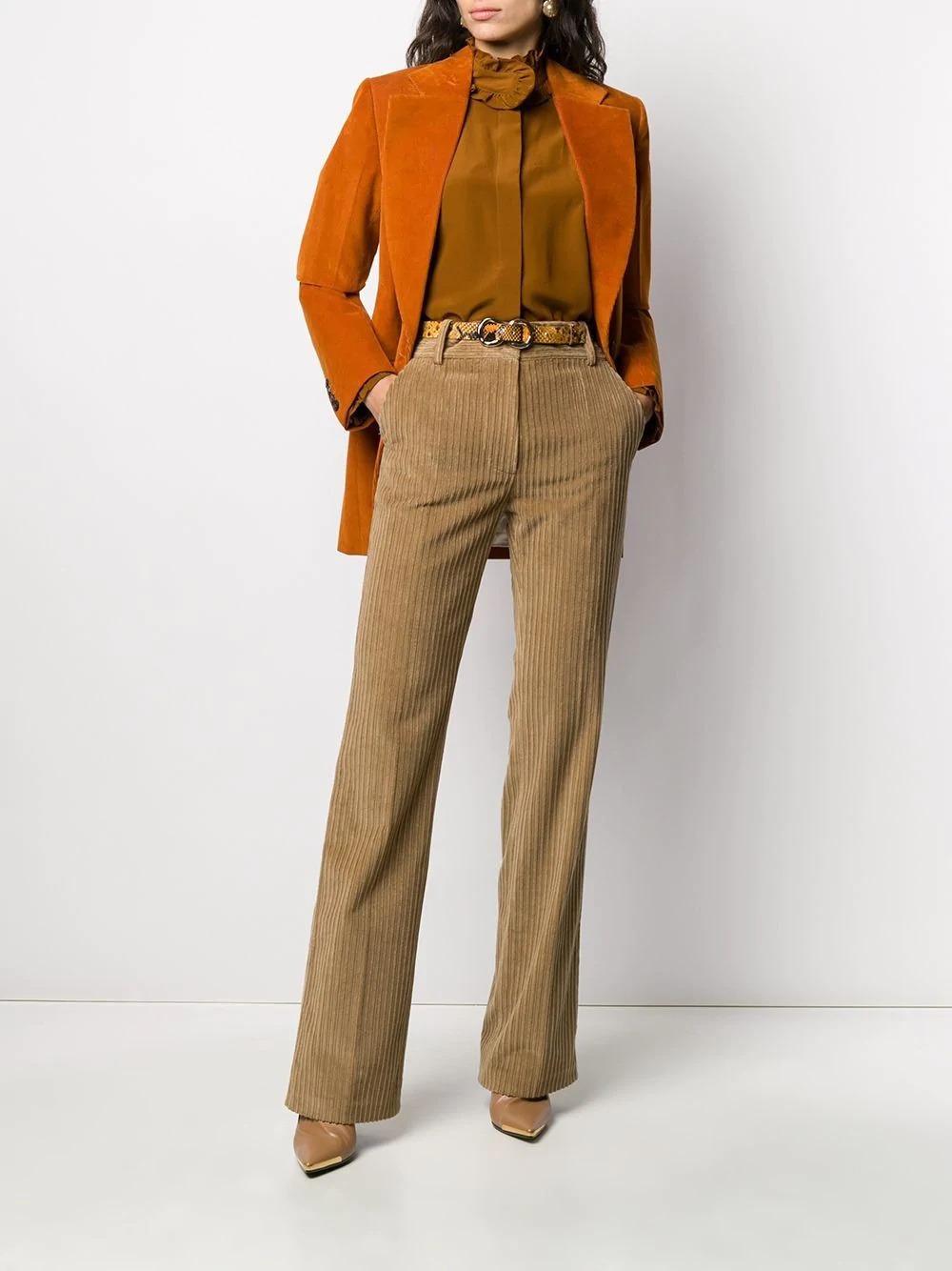 straight-leg corduroy trousers - 2